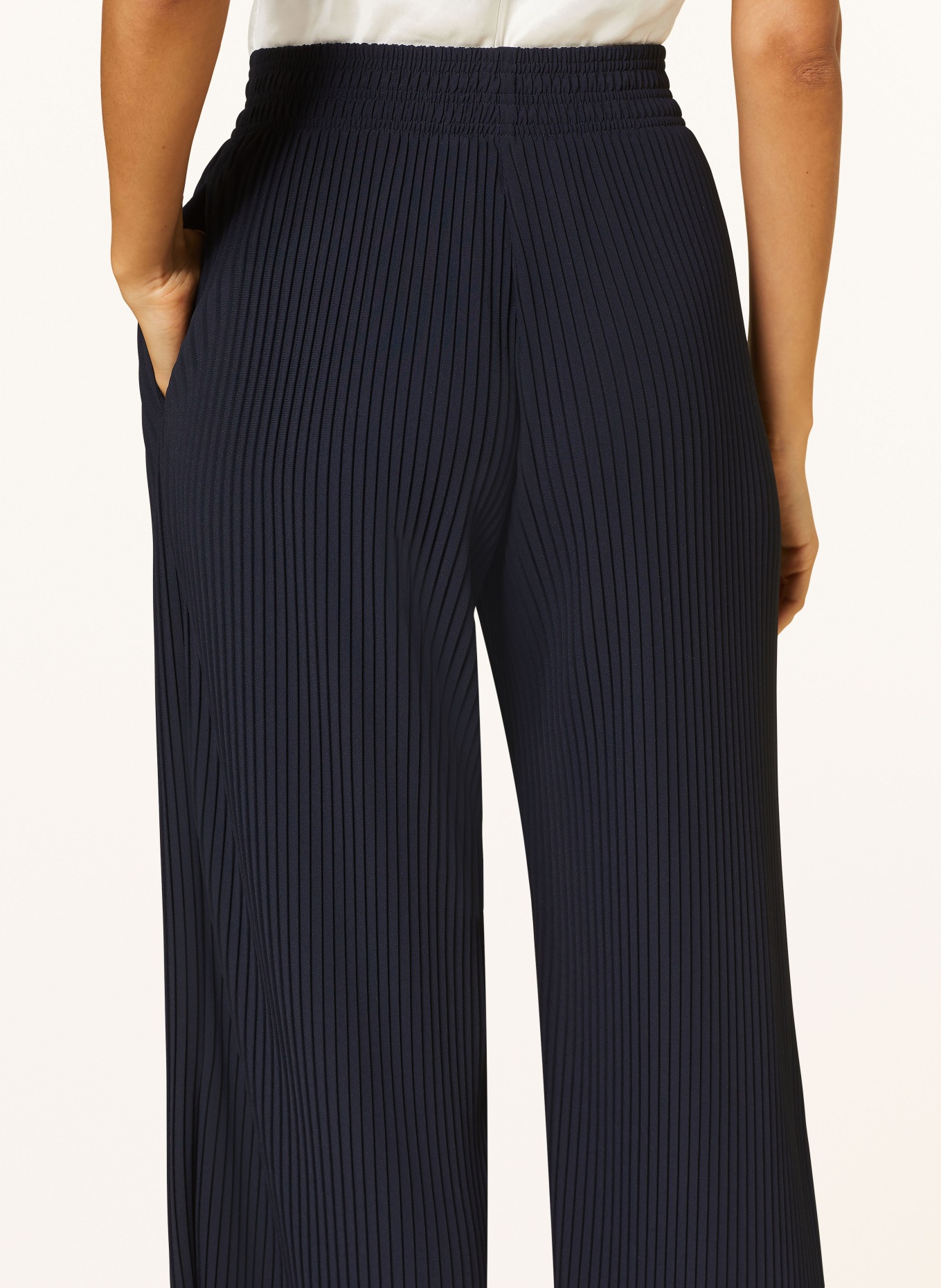 Max Mara LEISURE Culottes ROLANDA with pleats, Color: DARK BLUE (Image 5)