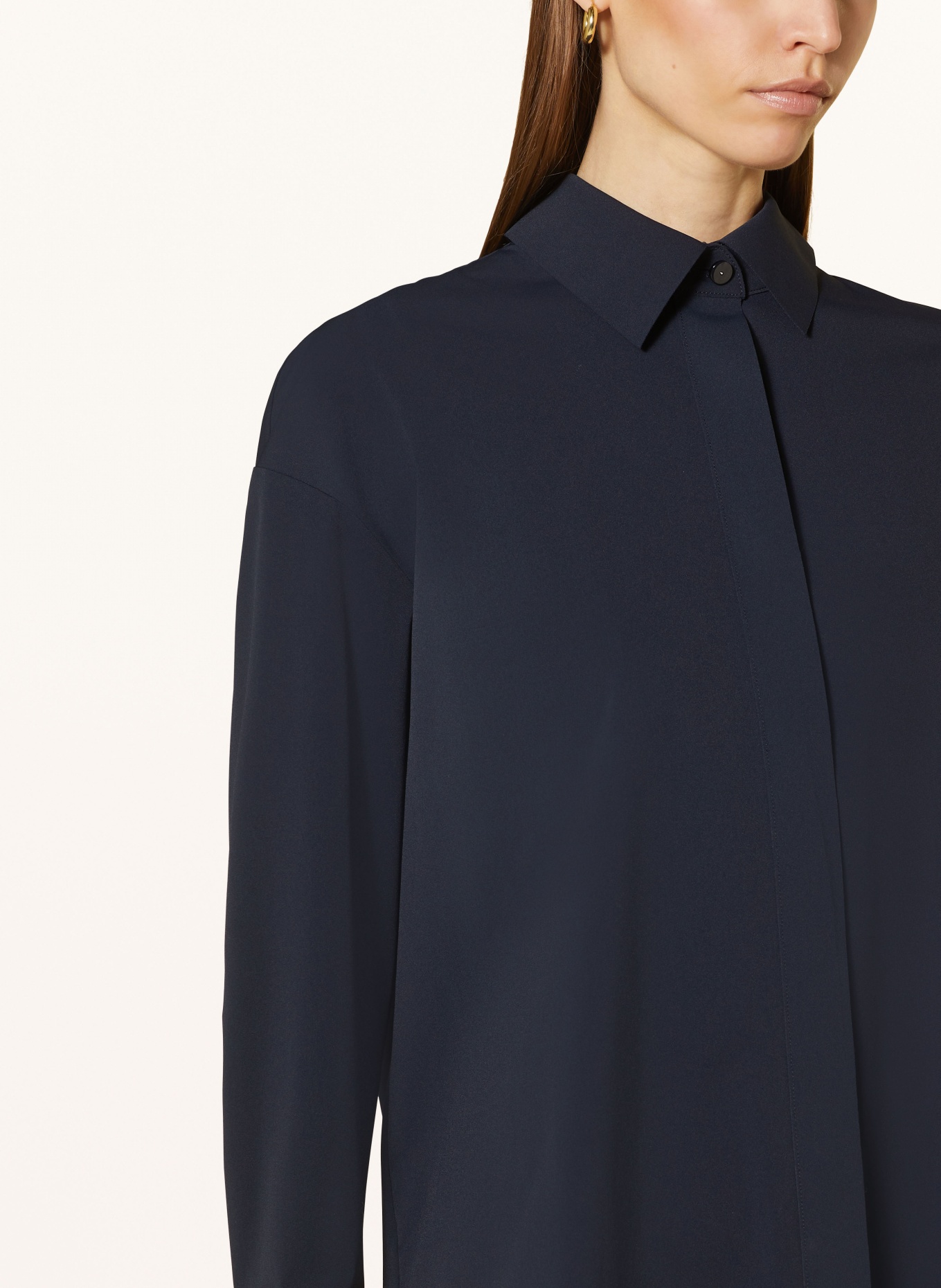 MM Hemdbluse URBANO aus Jersey: DUNKELBLAU