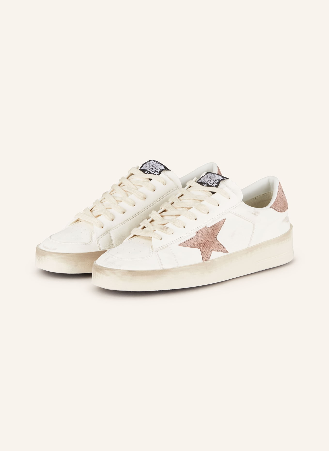 GOLDEN GOOSE Sneaker STARDAN, Farbe: WEISS/ ROSÉ (Bild 1)