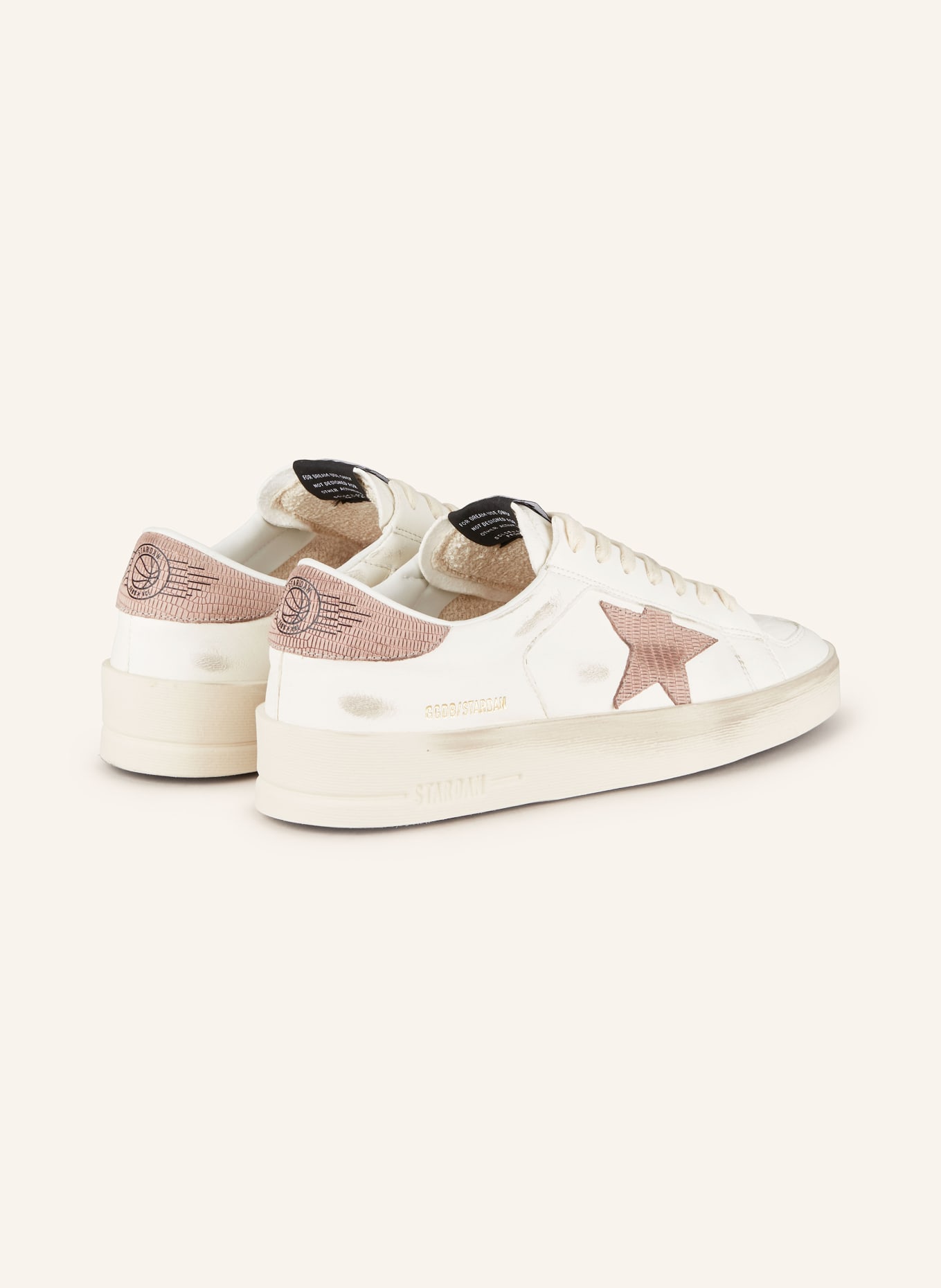 GOLDEN GOOSE Sneaker STARDAN, Farbe: WEISS/ ROSÉ (Bild 2)