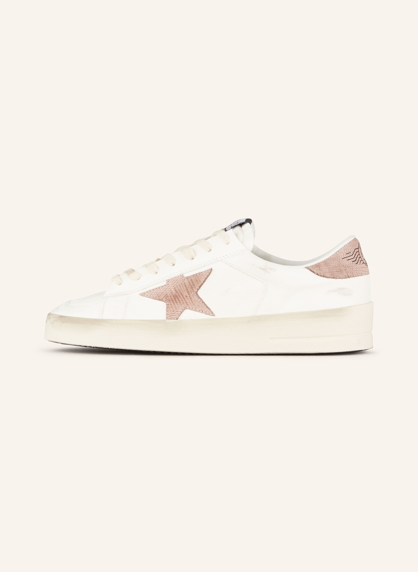 GOLDEN GOOSE Sneaker STARDAN, Farbe: WEISS/ ROSÉ (Bild 4)