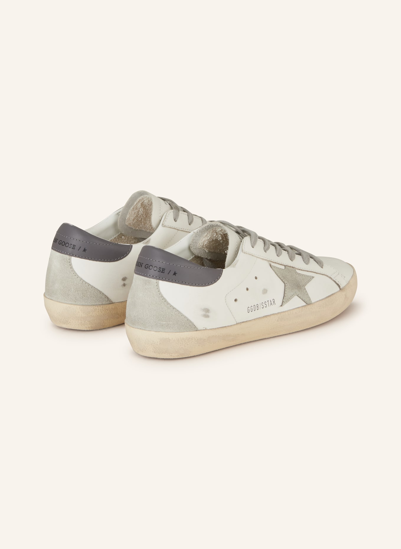 GOLDEN GOOSE Sneaker SUPER-STAR, Farbe: WEISS/ GRAU/ DUNKELGRAU (Bild 2)