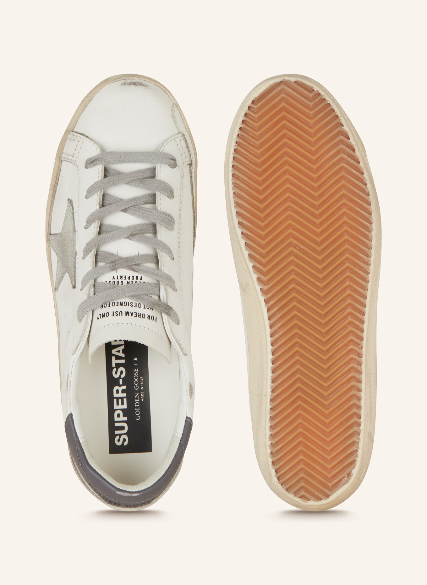 GOLDEN GOOSE Sneaker SUPER-STAR, Farbe: WEISS/ GRAU/ DUNKELGRAU (Bild 5)