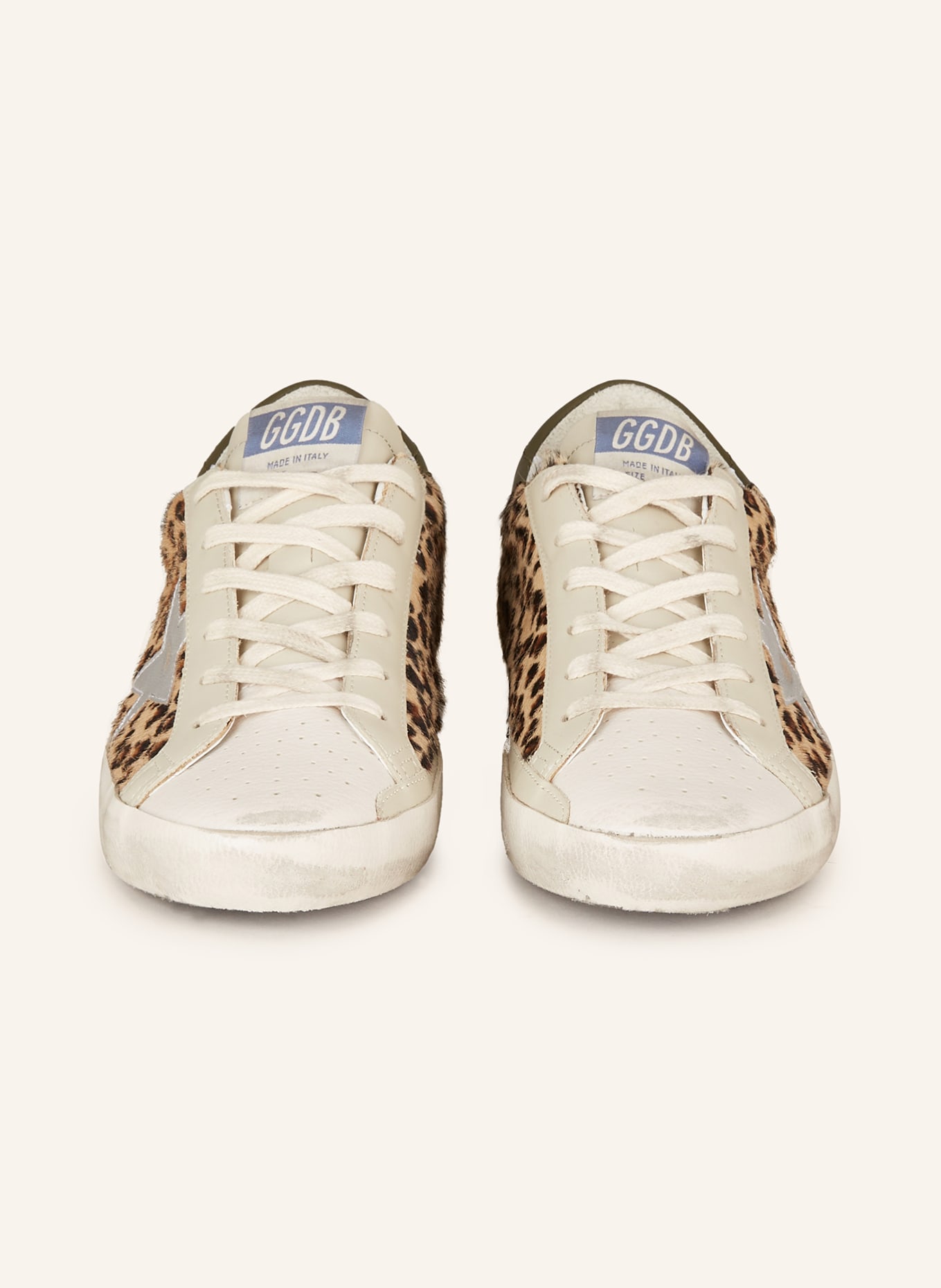 GOLDEN GOOSE Sneakers SUPER-STAR: LIGHT BROWN / BROWN / DARK BROWN