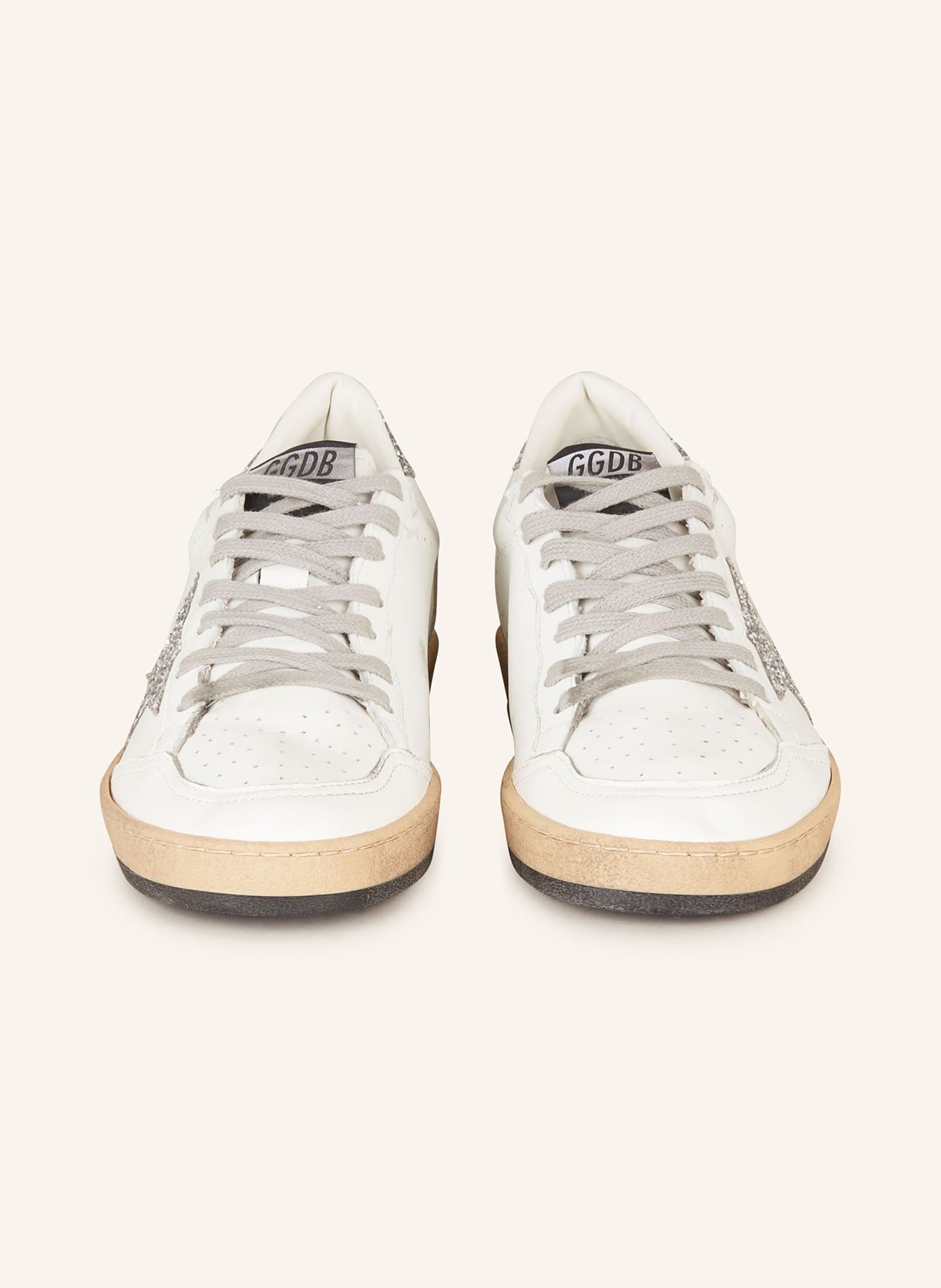 GOLDEN GOOSE Sneaker BALL STAR, Farbe: WEISS/ SILBER/ SCHWARZ (Bild 3)