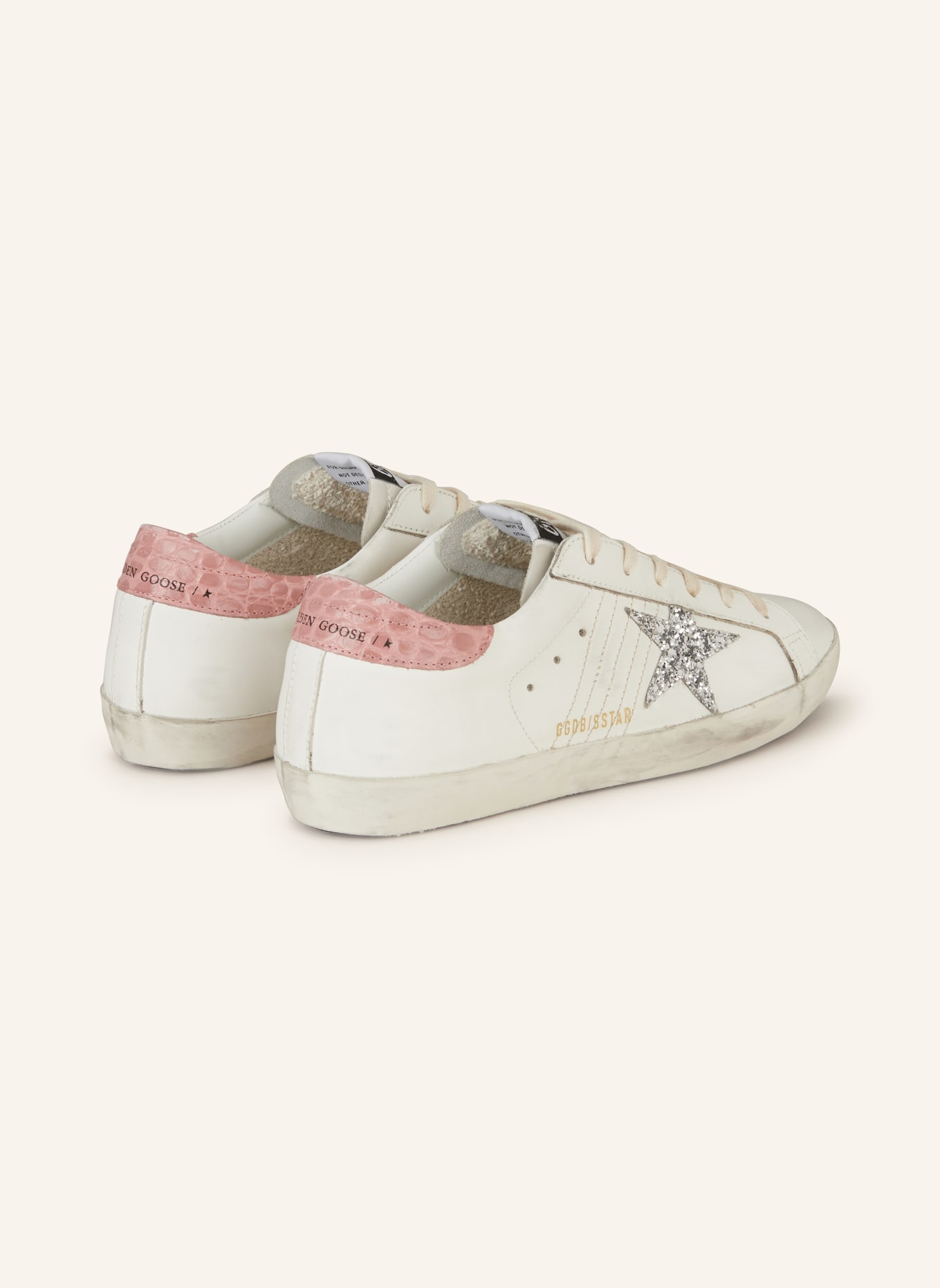 GOLDEN GOOSE Sneaker SUPER-STAR, Farbe: WEISS/ ROSA (Bild 2)