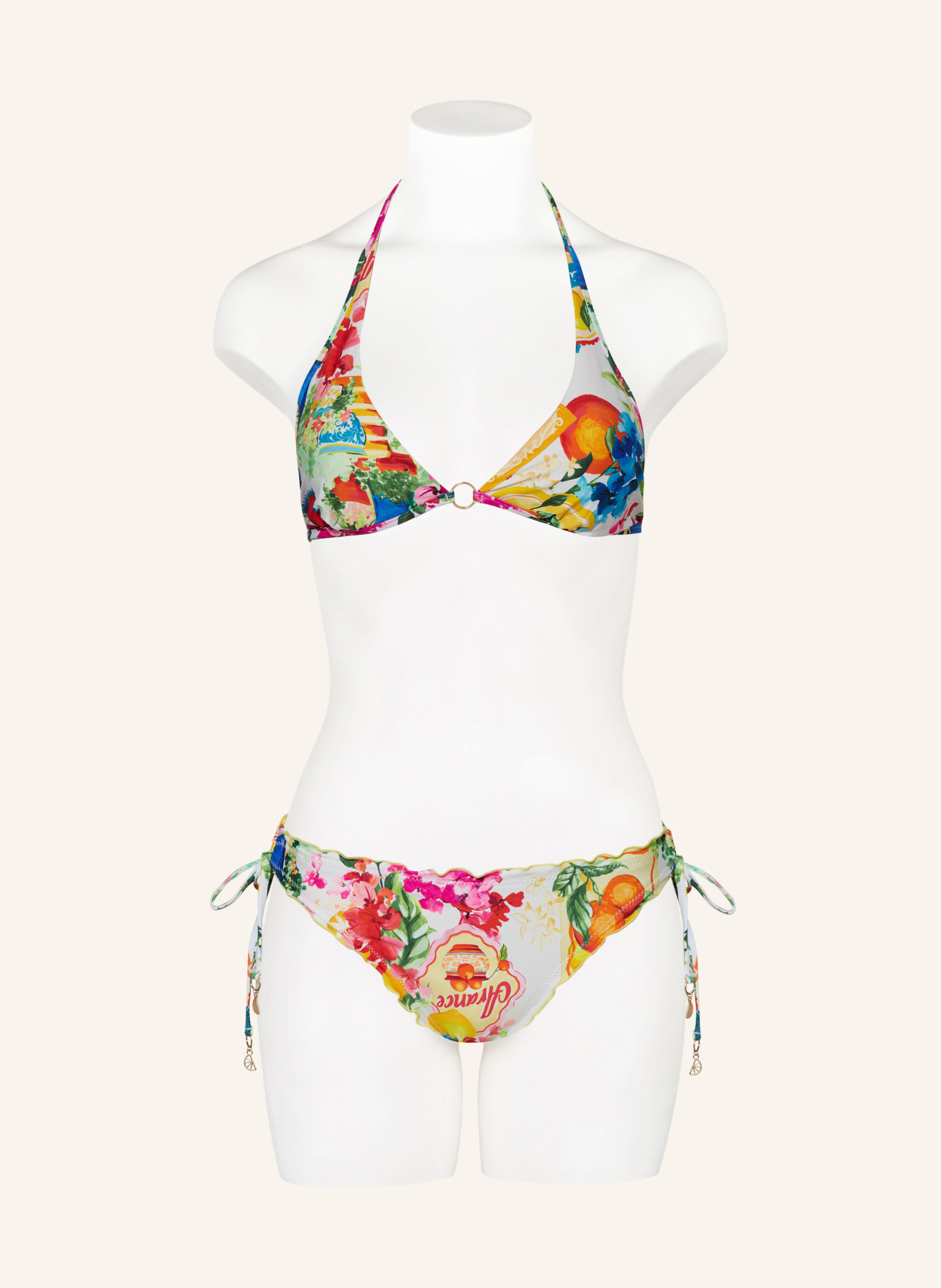 SEAFOLLY Basic bikini bottoms CIAO BELLA, Color: WHITE/ YELLOW (Image 2)