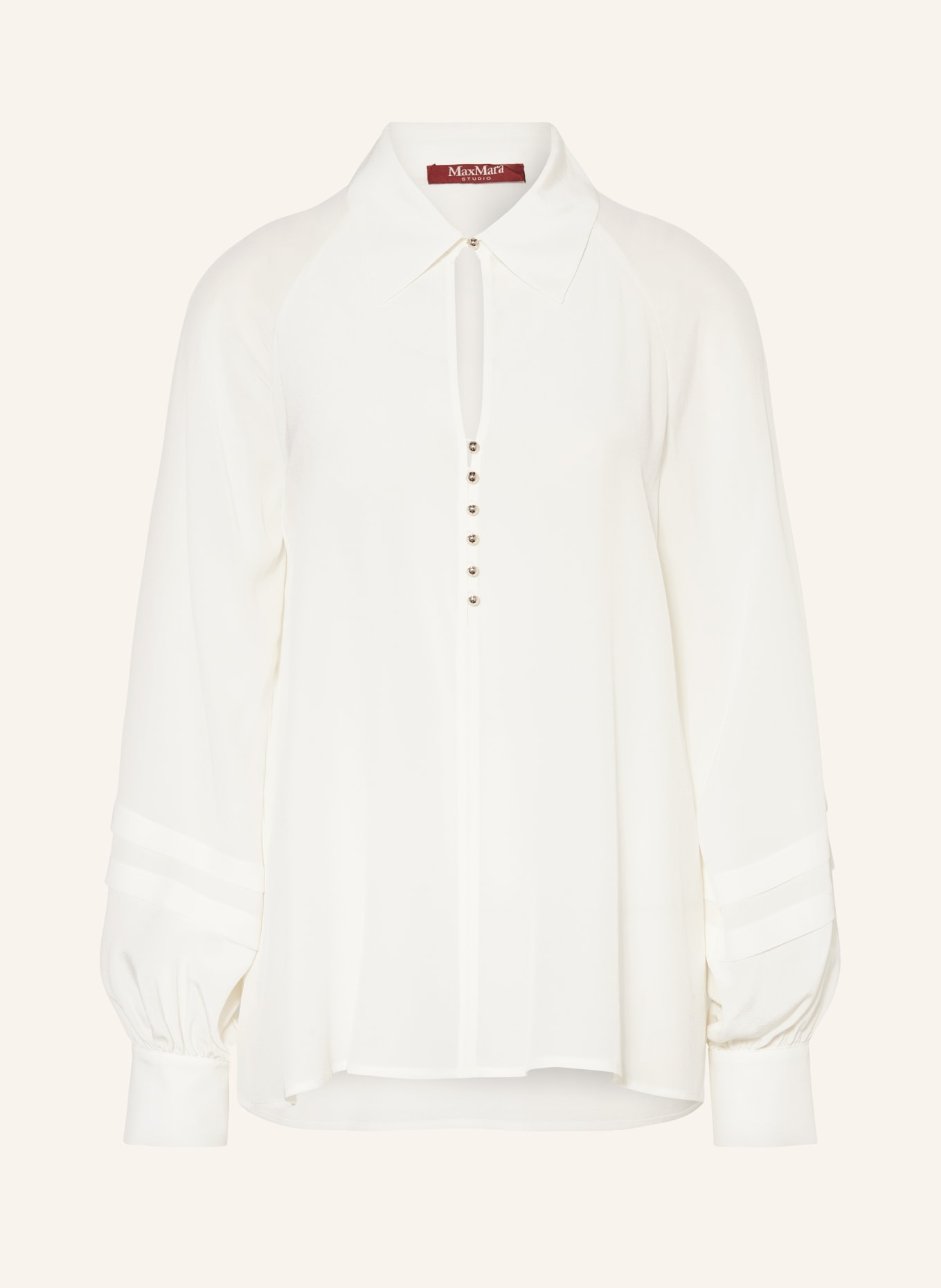 Max Mara STUDIO Shirt blouse POMEZ in silk, Color: ECRU (Image 1)