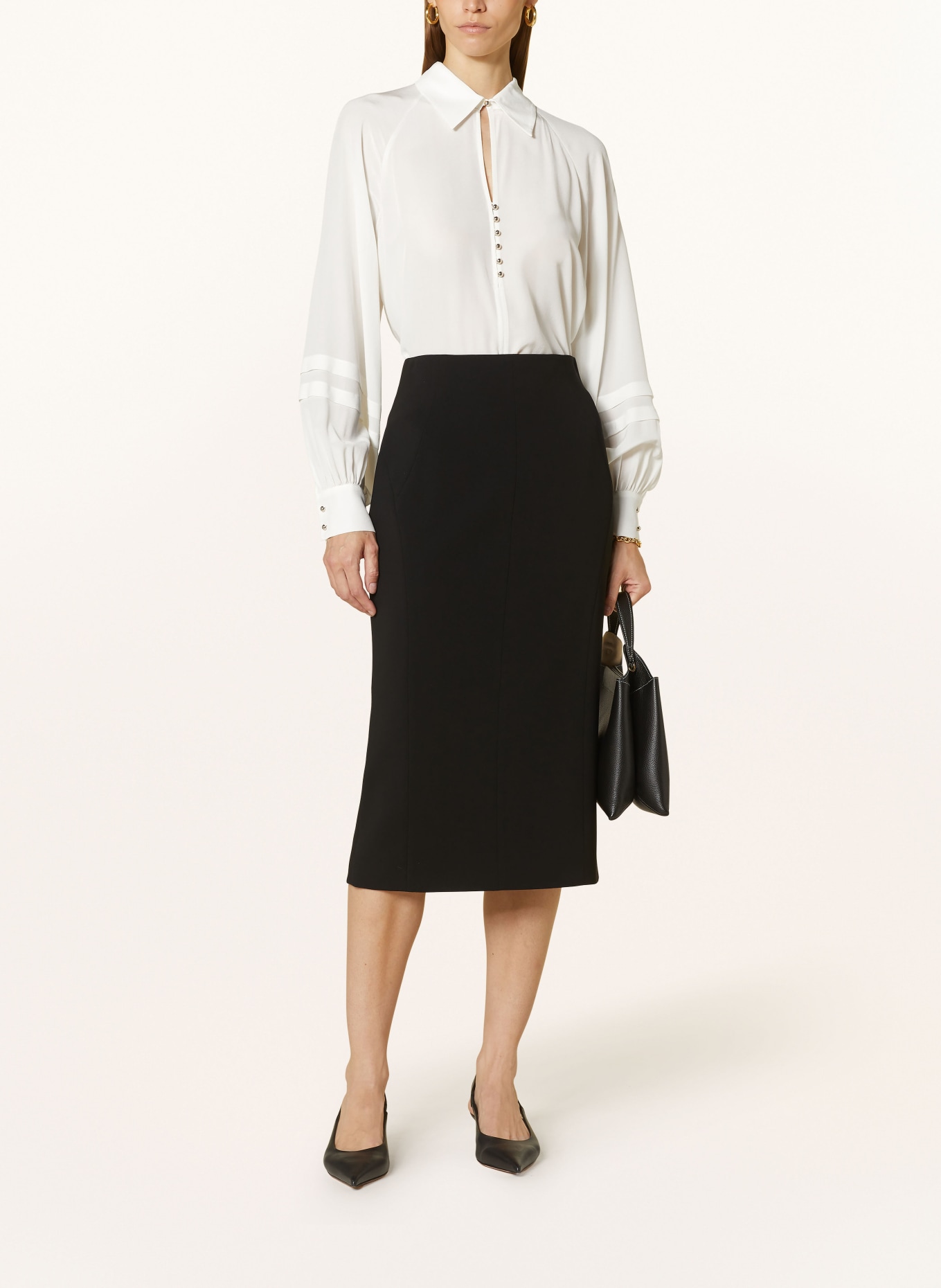 Max Mara STUDIO Shirt blouse POMEZ in silk, Color: ECRU (Image 2)