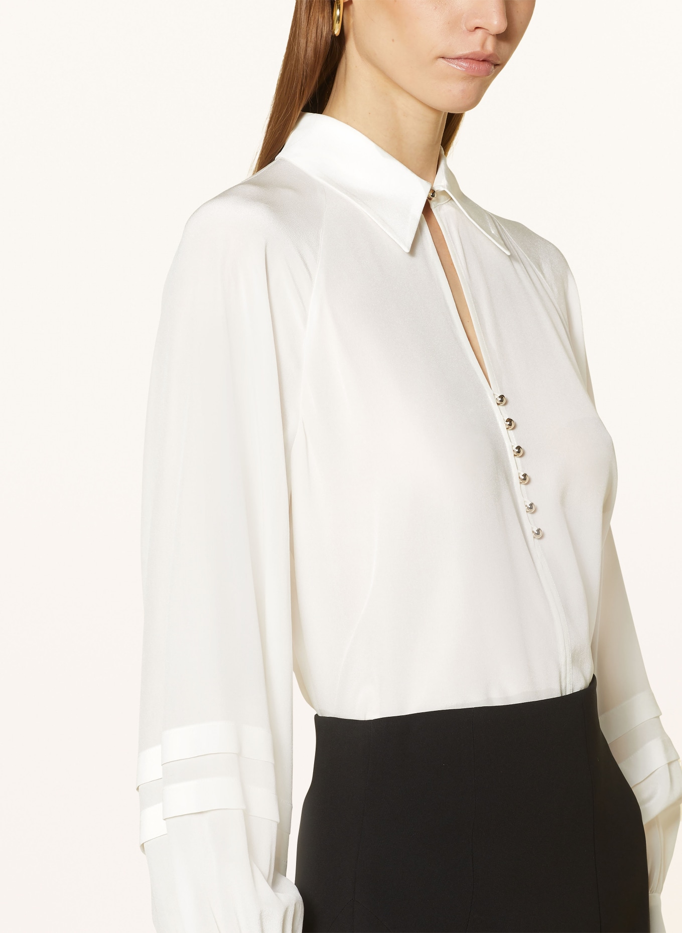 Max Mara STUDIO Shirt blouse POMEZ in silk, Color: ECRU (Image 4)