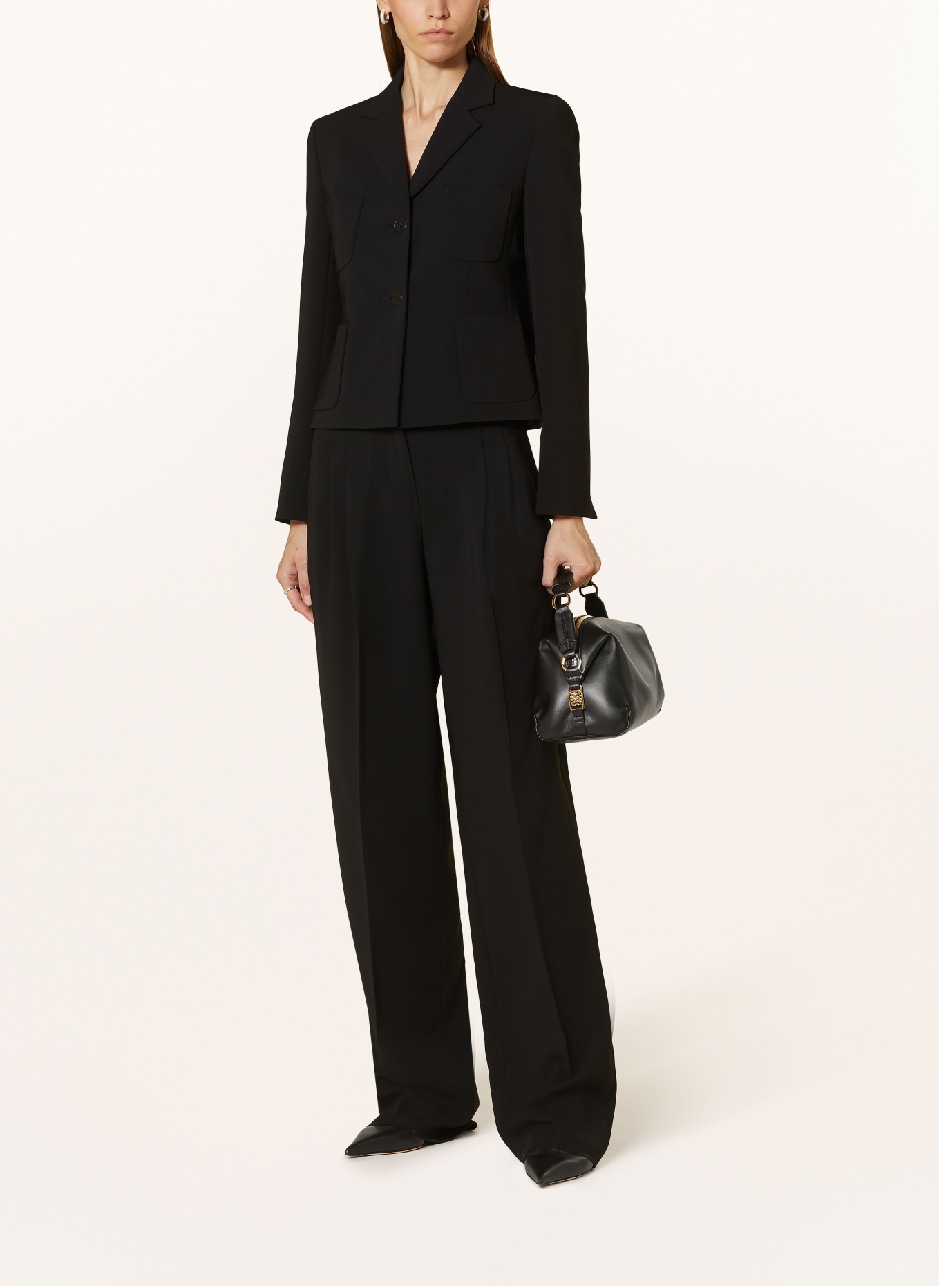 Max Mara STUDIO Wide leg trousers, Color: BLACK (Image 2)