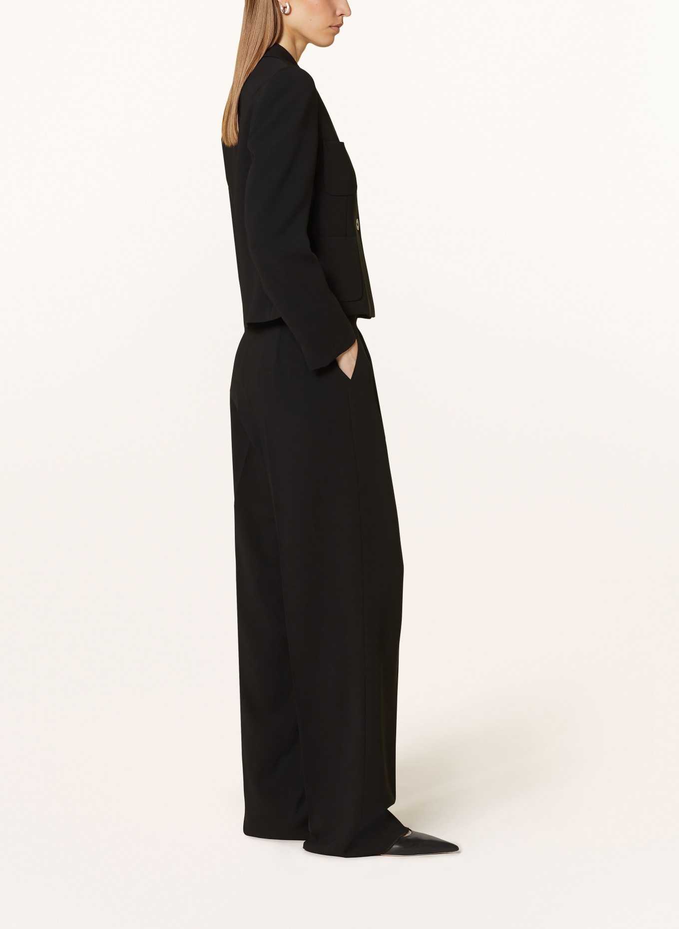 Max Mara STUDIO Wide leg trousers, Color: BLACK (Image 4)