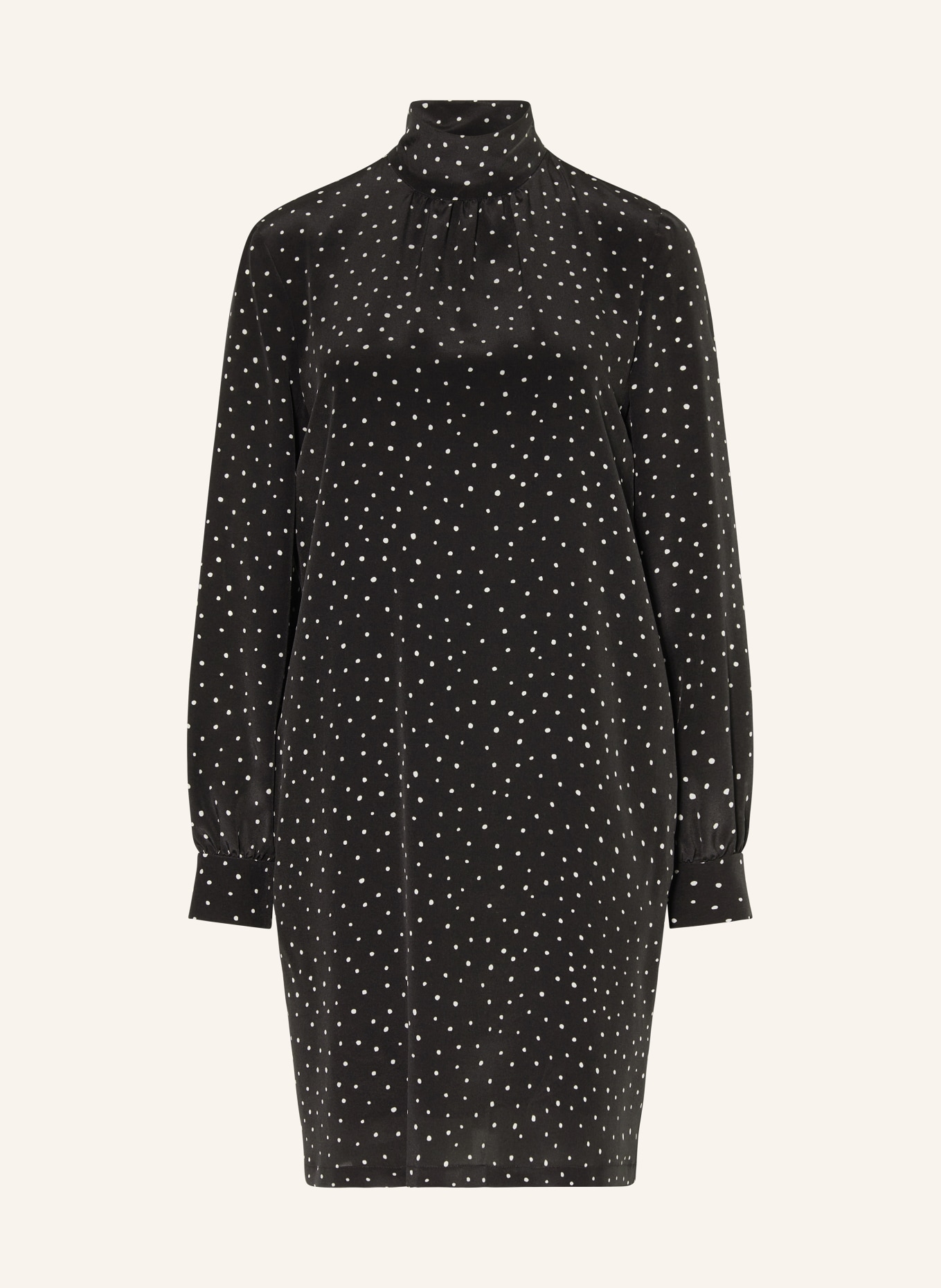 Max Mara STUDIO Silk dress VISIR in black/ white