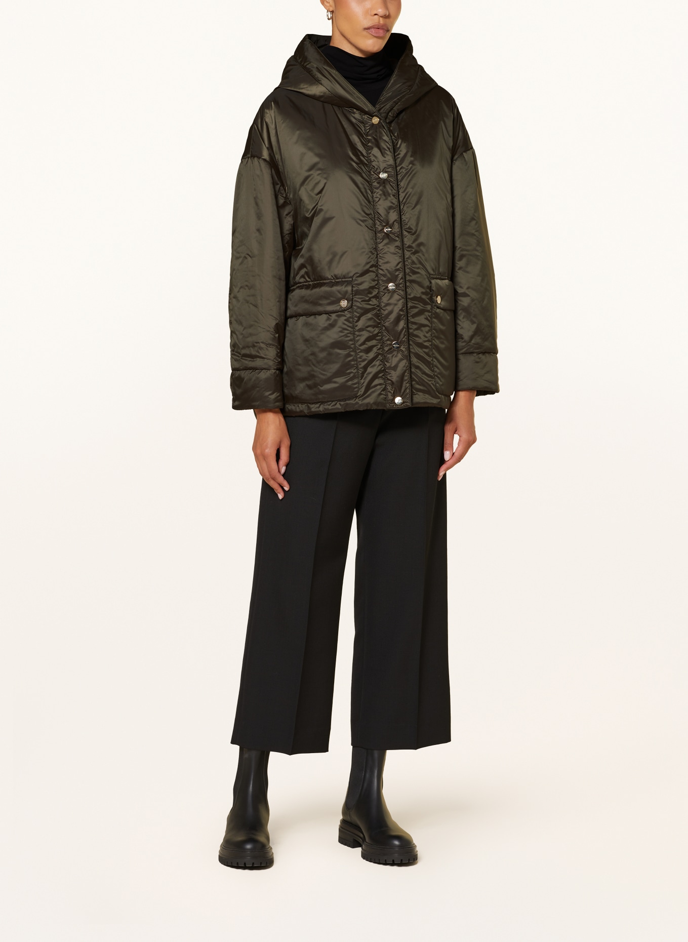 Max Mara The Cube Steppjacke GREENMO zum Wenden: DUNKELGRÜN