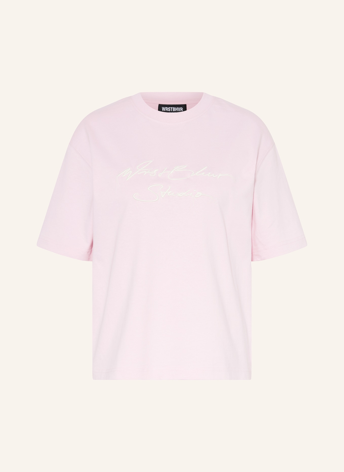 WRSTBHVR T-shirt SIGNATURE, Color: PINK (Image 1)