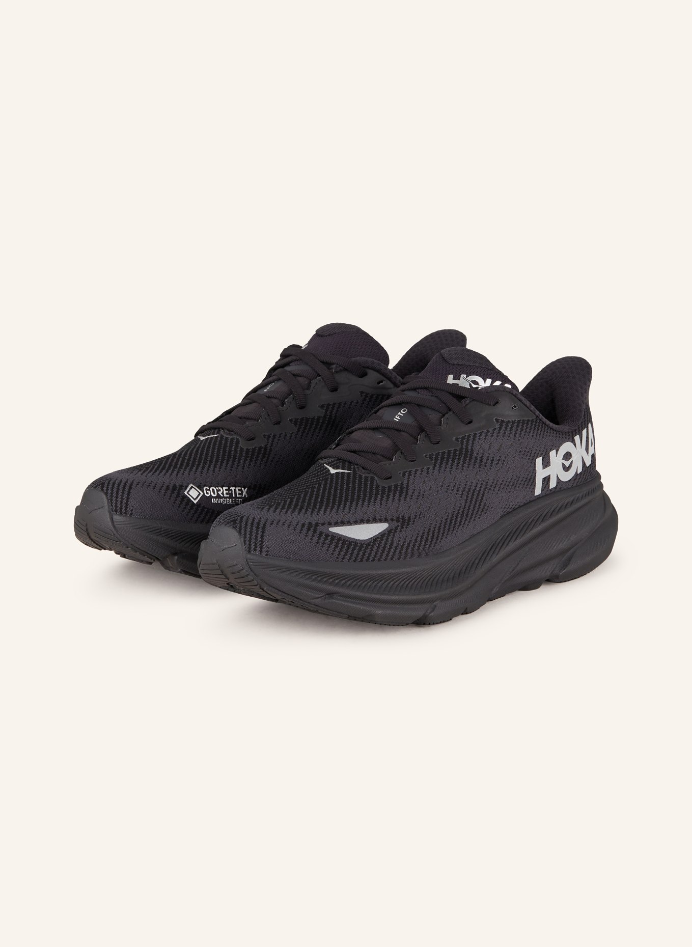 HOKA Laufschuhe CLIFTON 9 GTX, Farbe: SCHWARZ (Bild 1)