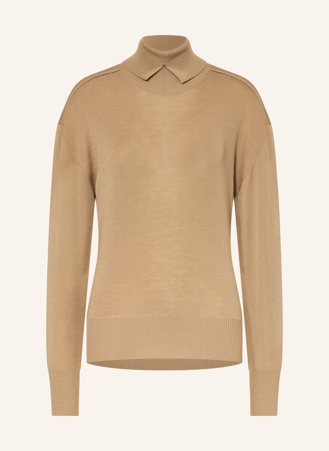 BURBERRY Turtleneck sweater in camel