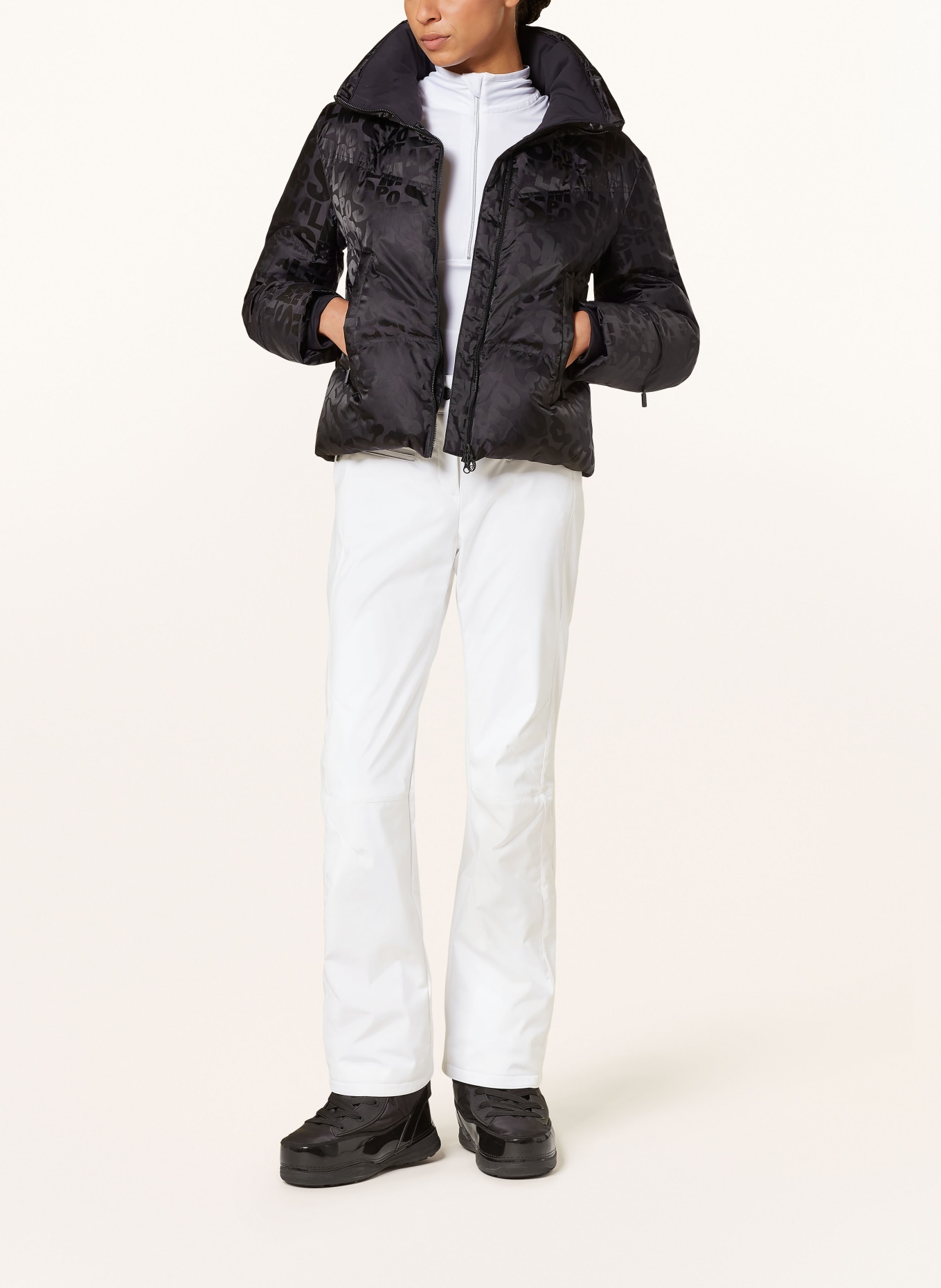 SPORTALM Puchowa kurtka narciarska: CZARNY