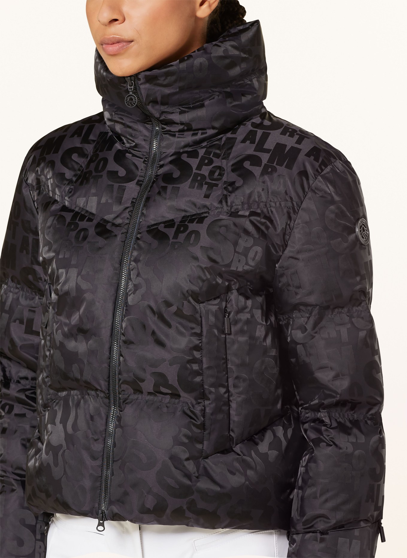 SPORTALM Puchowa kurtka narciarska: CZARNY