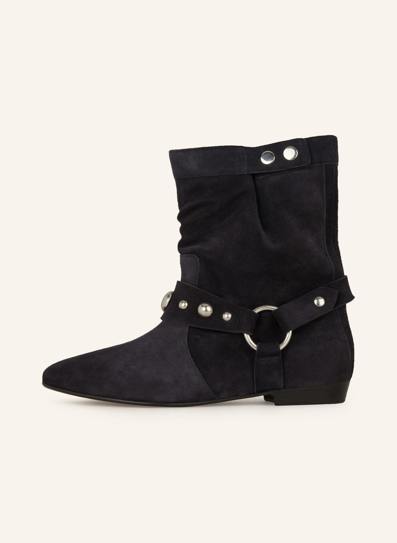 ISABEL MARANT Boots STANIA mit Nieten: DUNKELGRAU