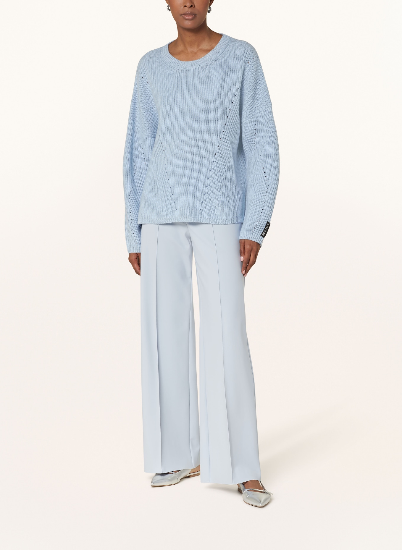 SPORTALM Wide leg trousers, Color: LIGHT BLUE (Image 2)