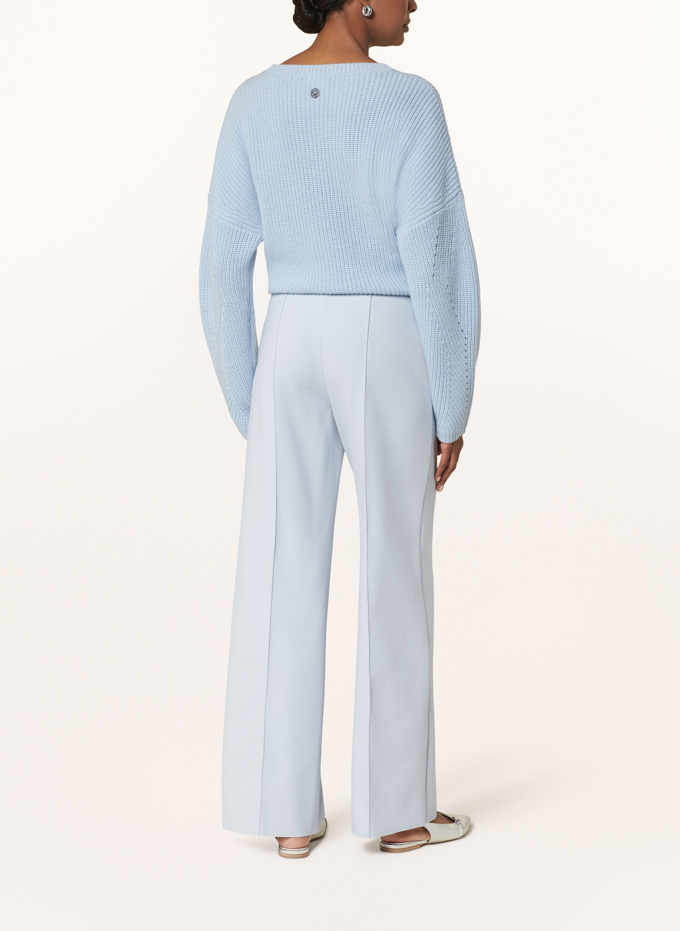 SPORTALM Wide leg trousers, Color: LIGHT BLUE (Image 3)