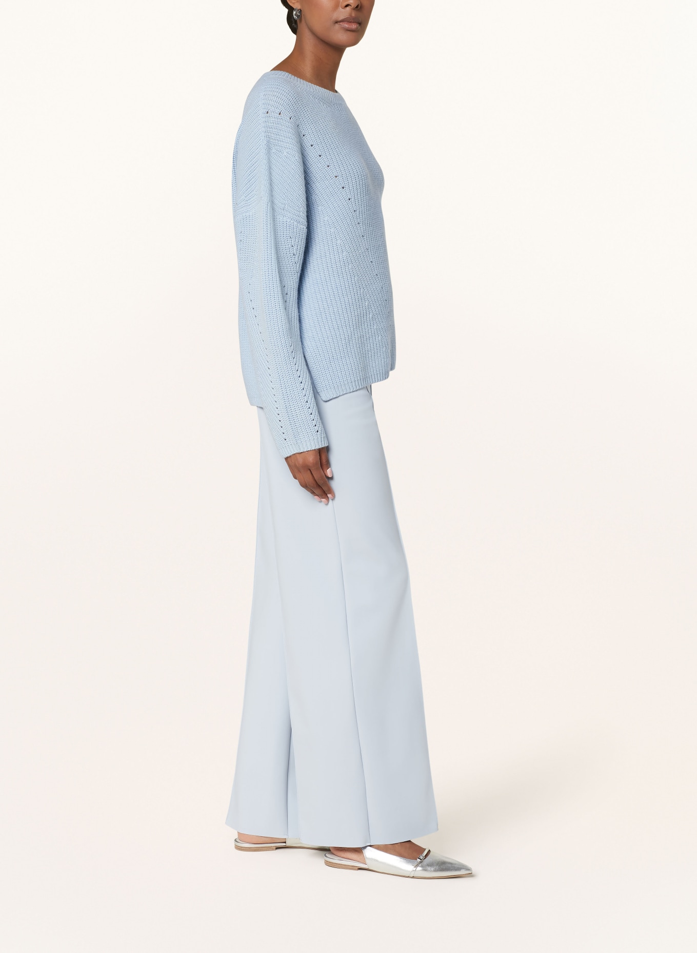 SPORTALM Wide leg trousers, Color: LIGHT BLUE (Image 4)