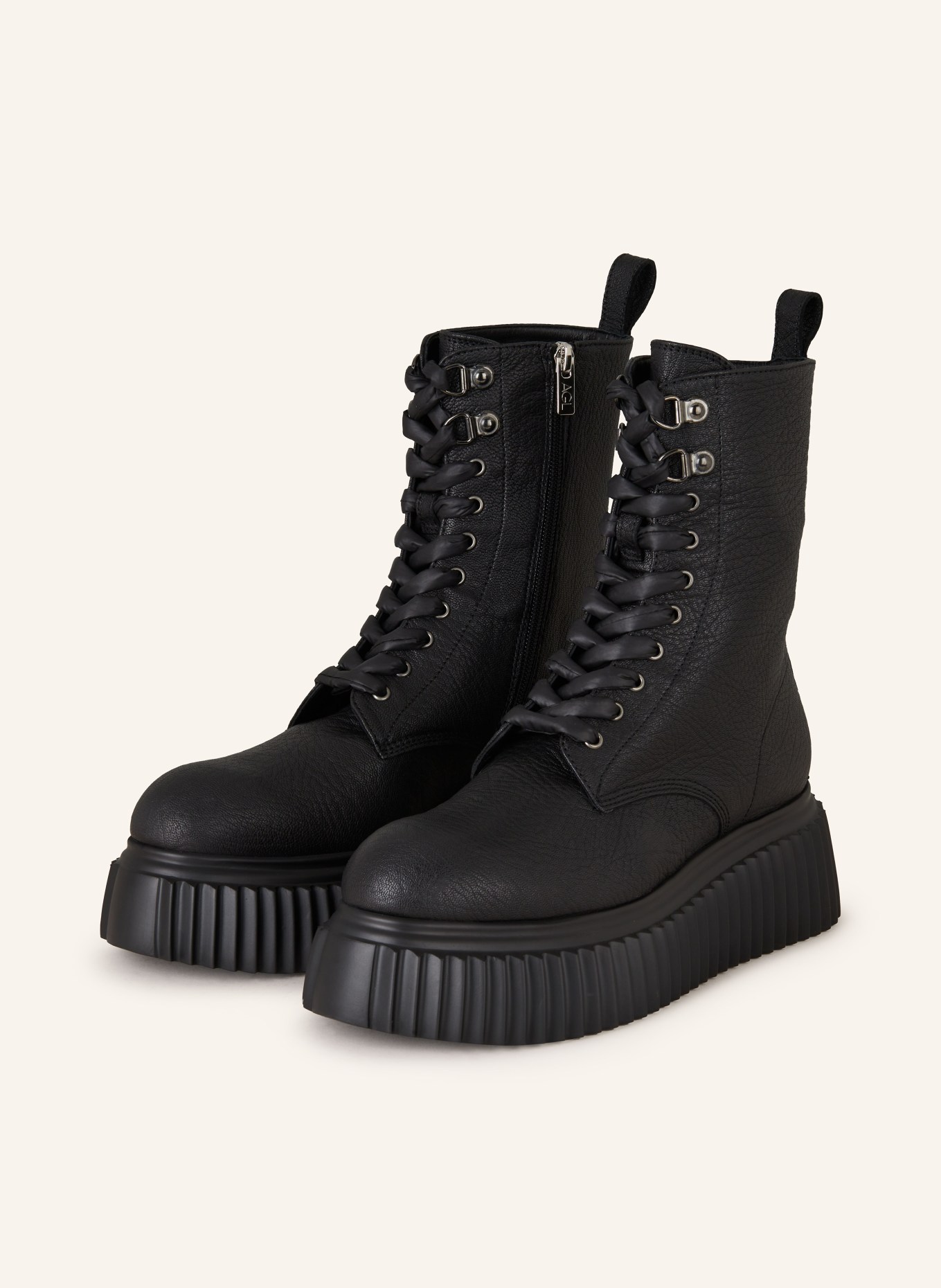 AGL Lace up boots MARINA in black