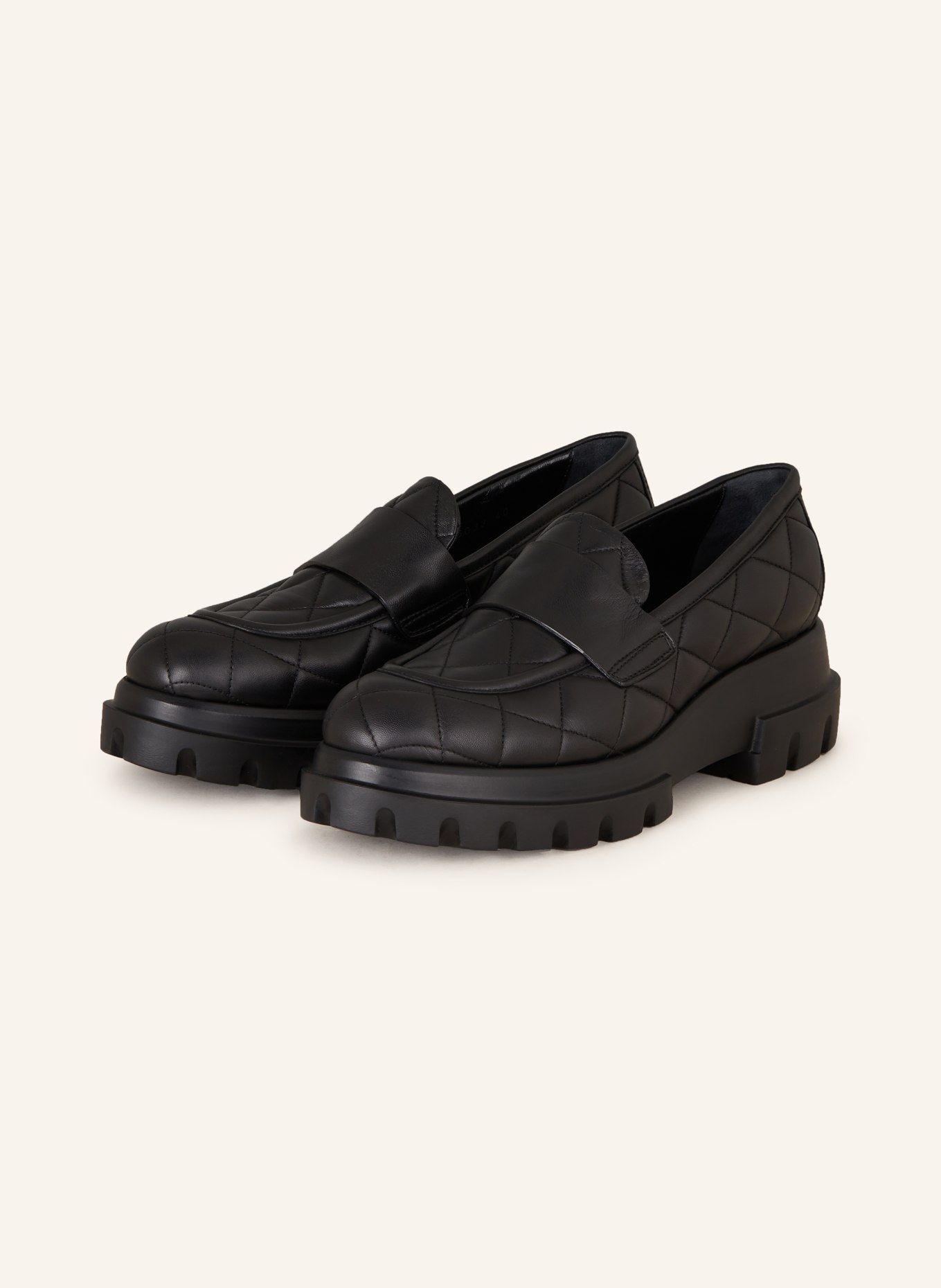 AGL Plateau-Loafer CELESTE: SCHWARZ