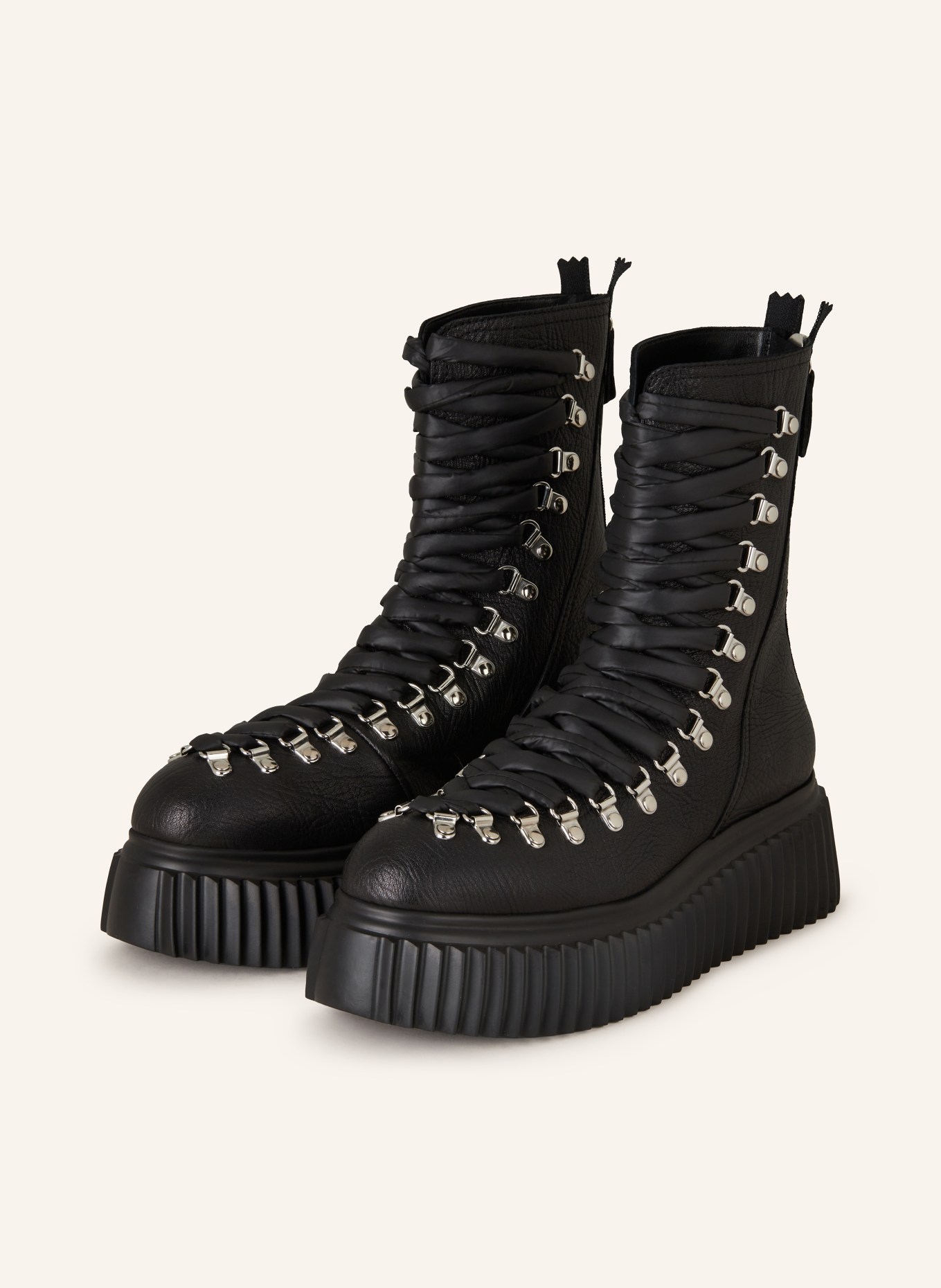 Platform lace up booties store