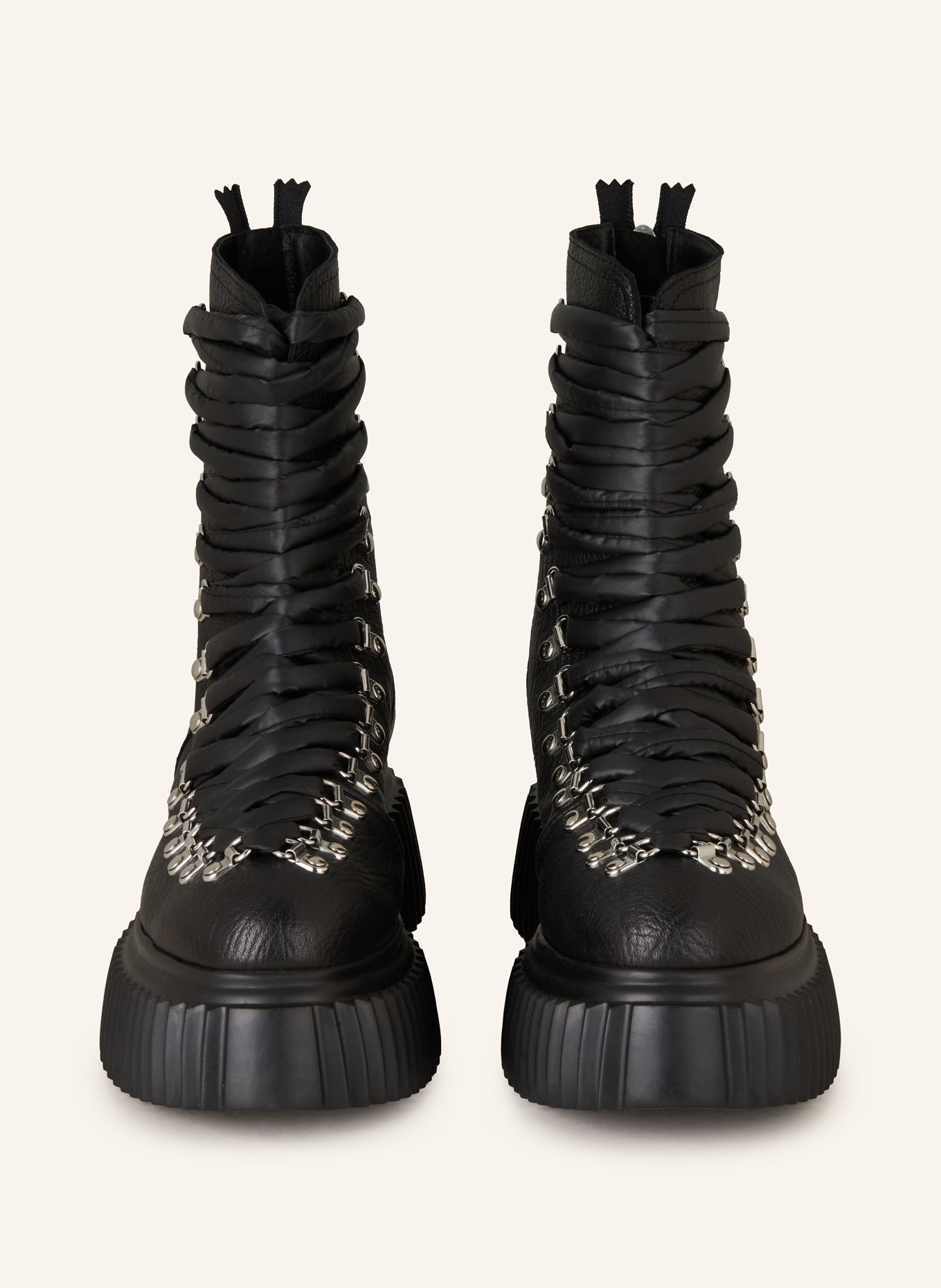 AGL Plateau-Schnürboots DROMO: SCHWARZ