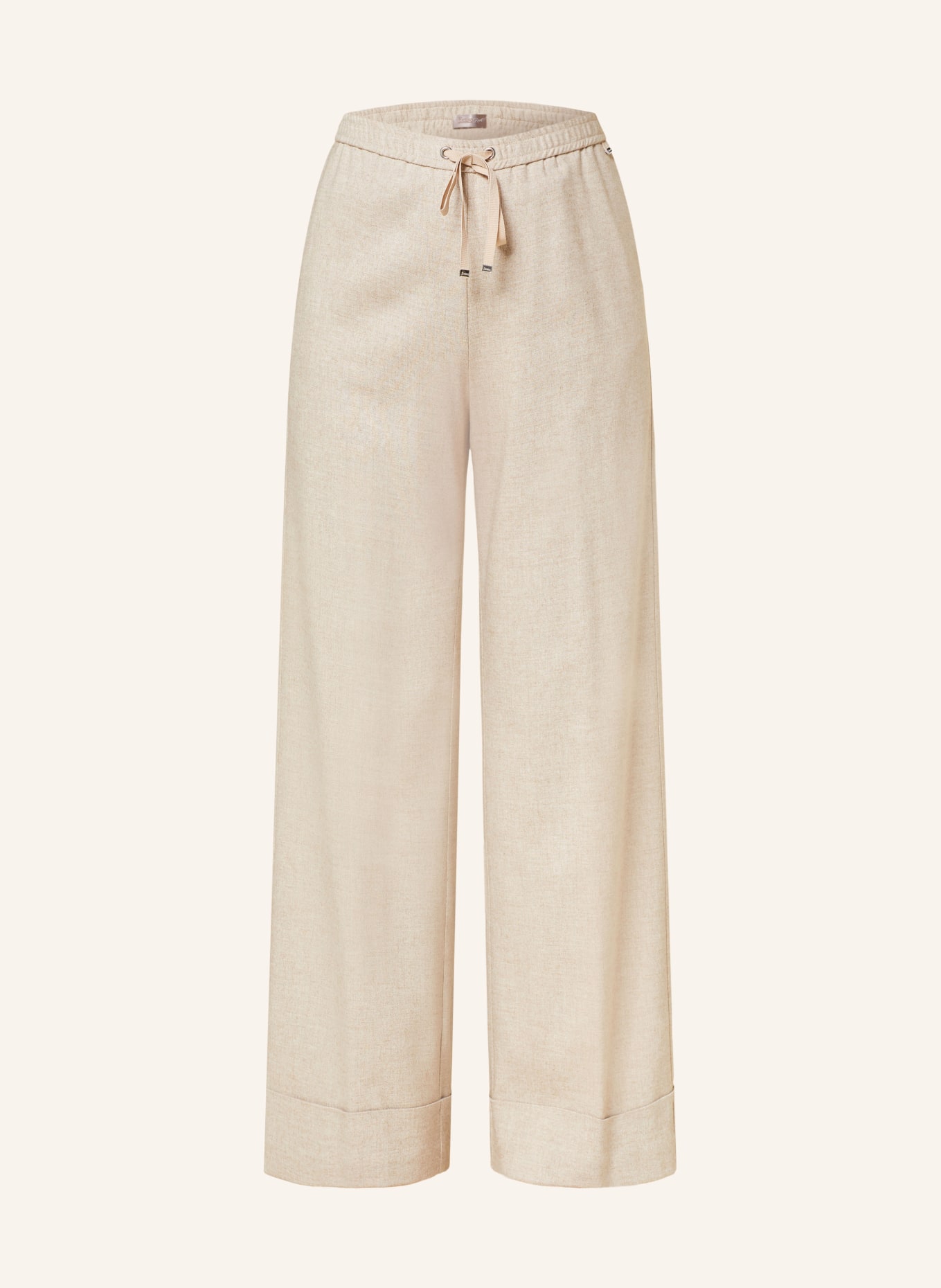 HERNO Wide leg trousers, Color: LIGHT BROWN (Image 1)