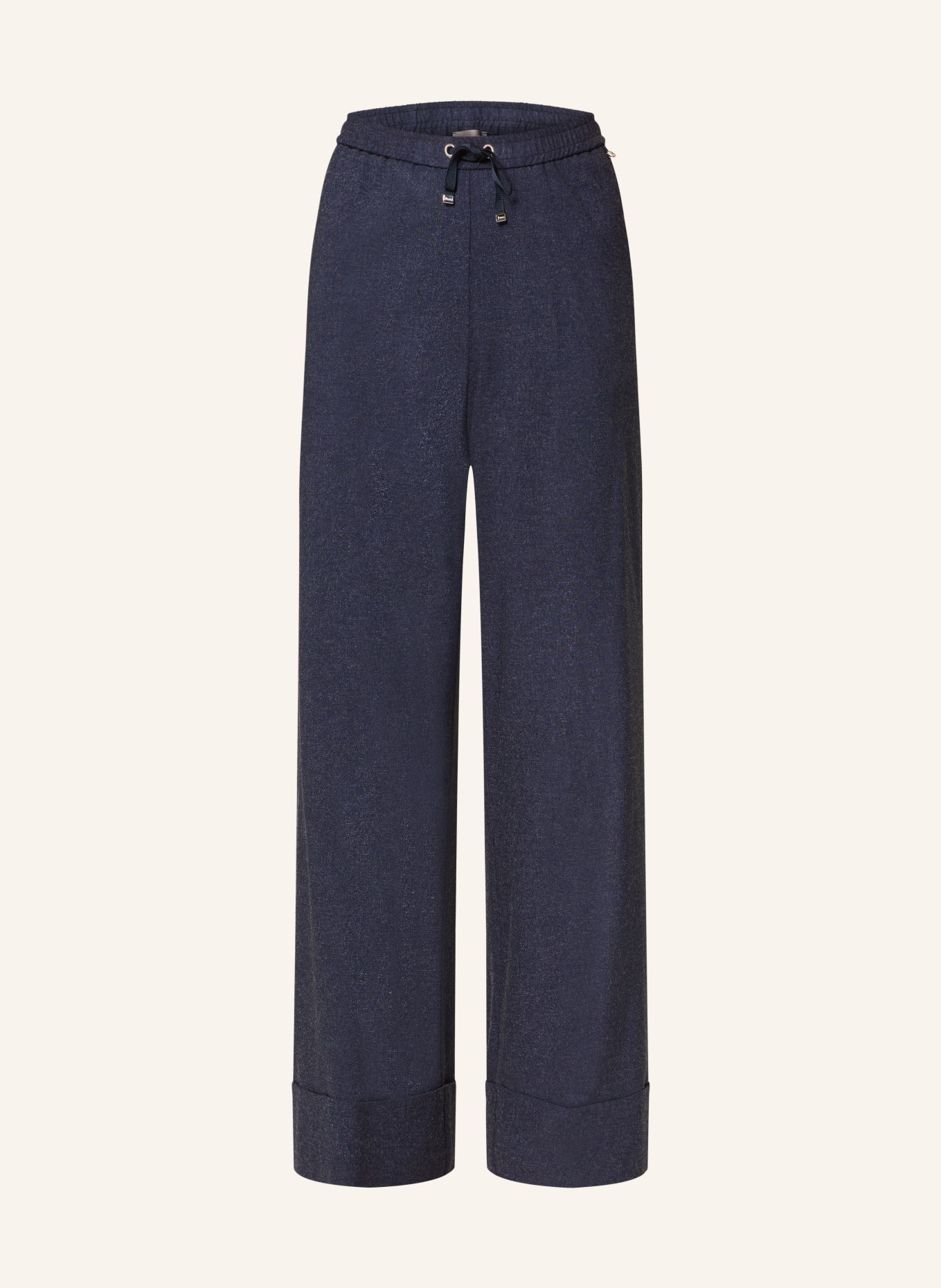 HERNO Wide leg trousers, Color: DARK BLUE (Image 1)