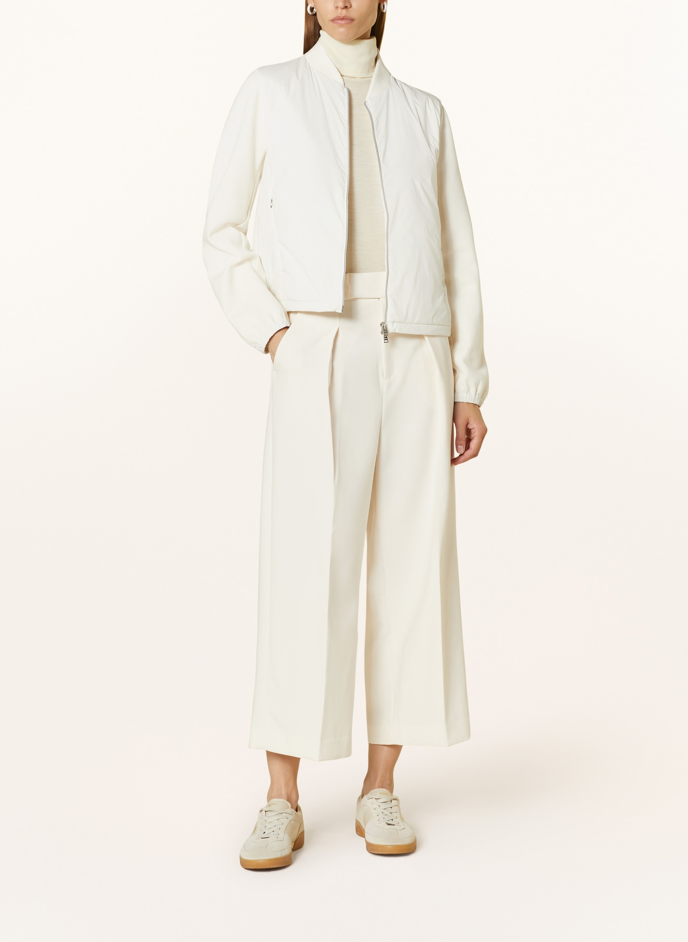 HERNO Blouson im Materialmix, Farbe: CREME (Bild 2)