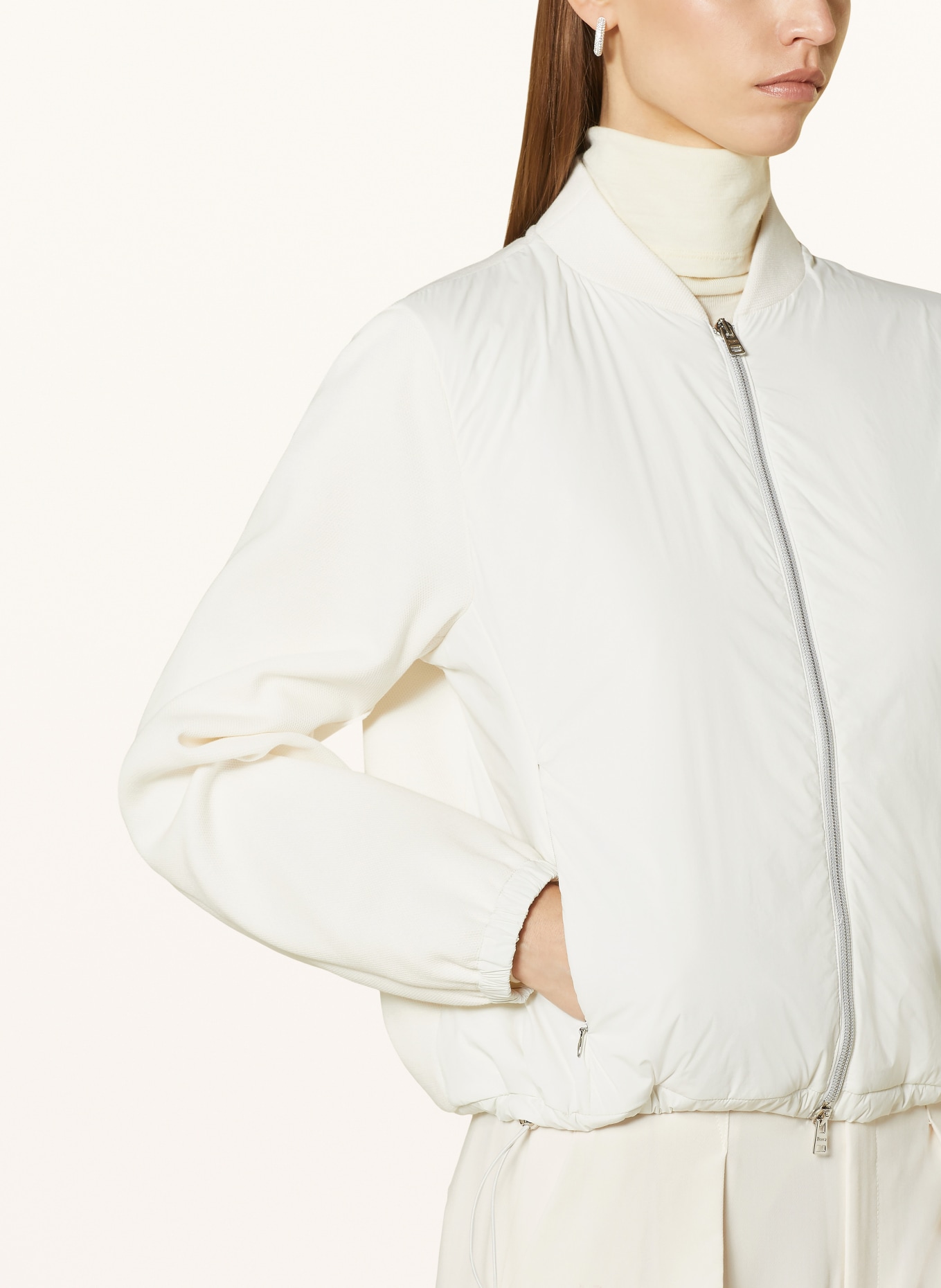 HERNO Blouson im Materialmix, Farbe: CREME (Bild 4)