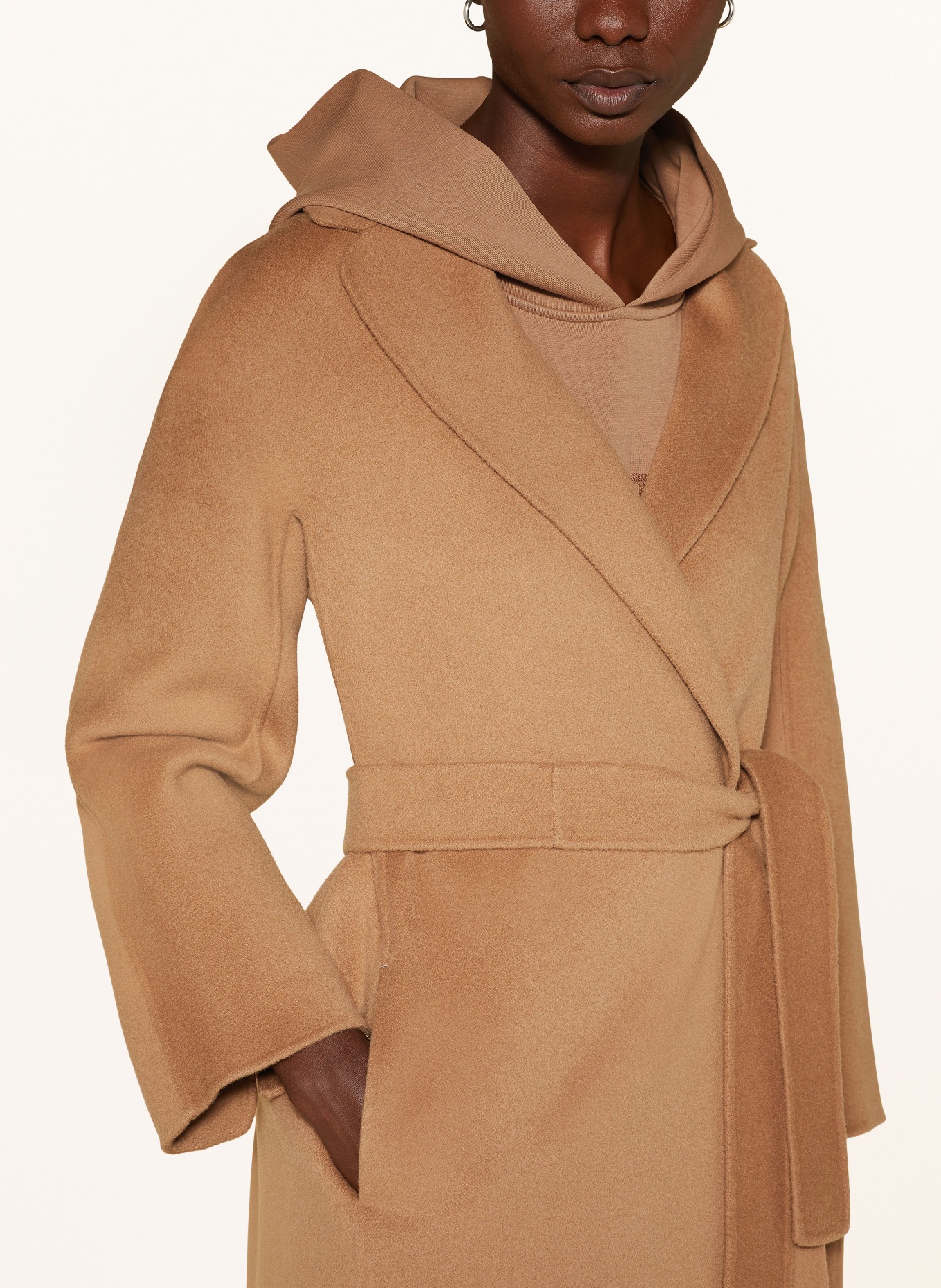 S Max Mara Wollmantel ESTURIA mit 3/4-Arm, Farbe: CAMEL (Bild 4)