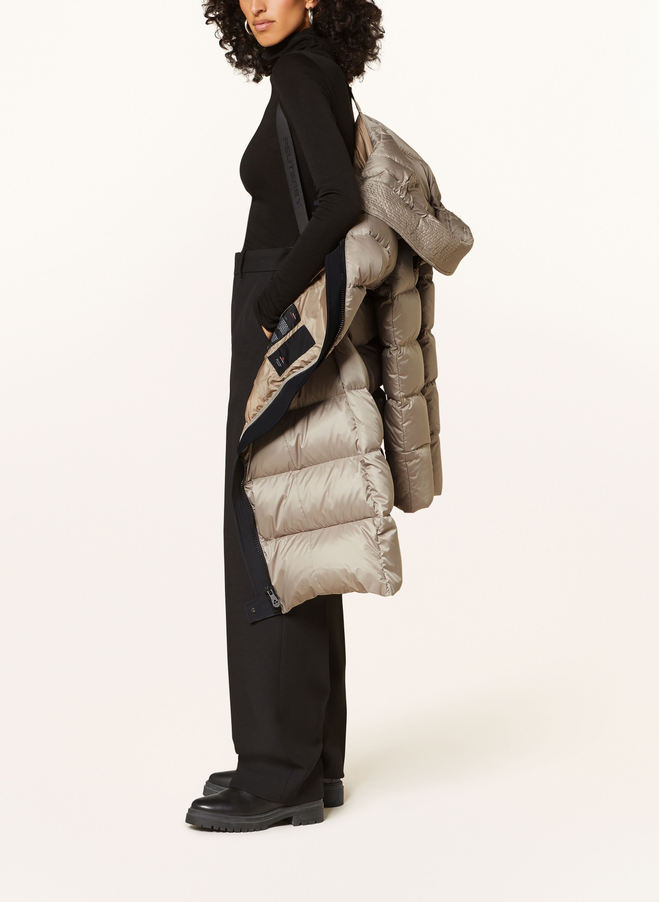 PEUTEREY Down coat NUNKI: LIGHT BROWN