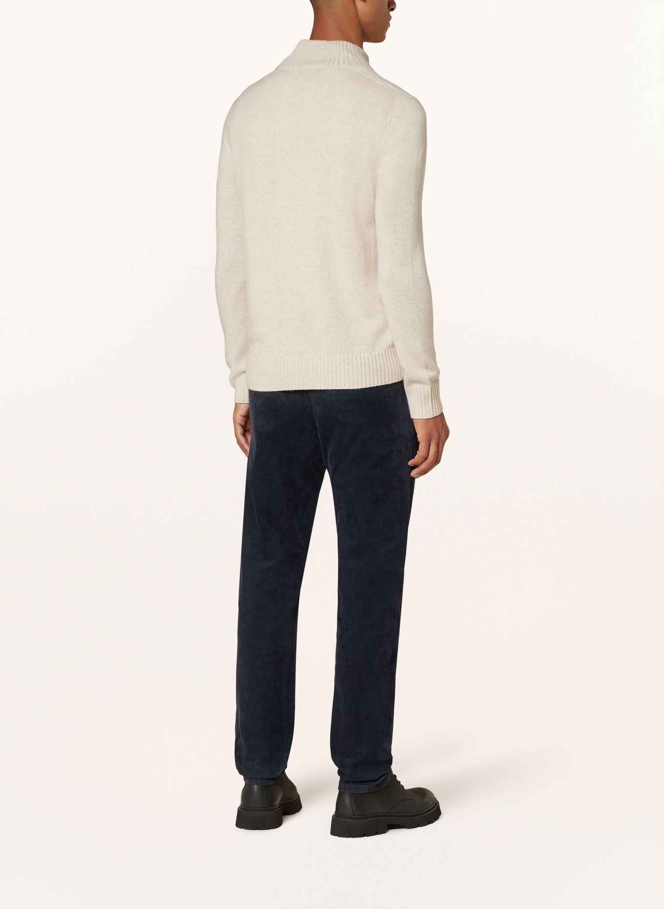 STROKESMAN'S Cord chinos, Color: DARK BLUE (Image 3)