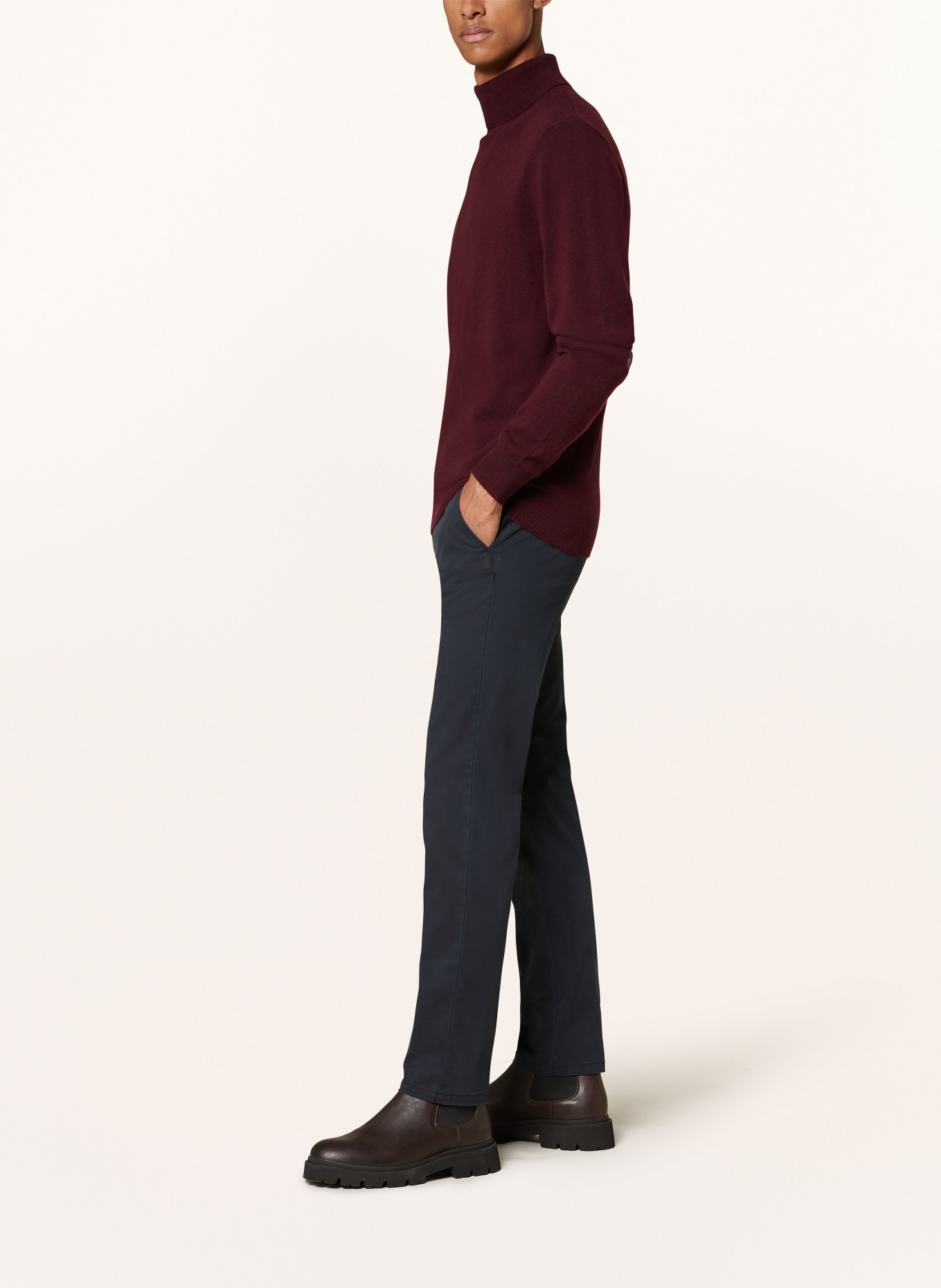 STROKESMAN'S Chinos, Color: DARK BLUE (Image 4)