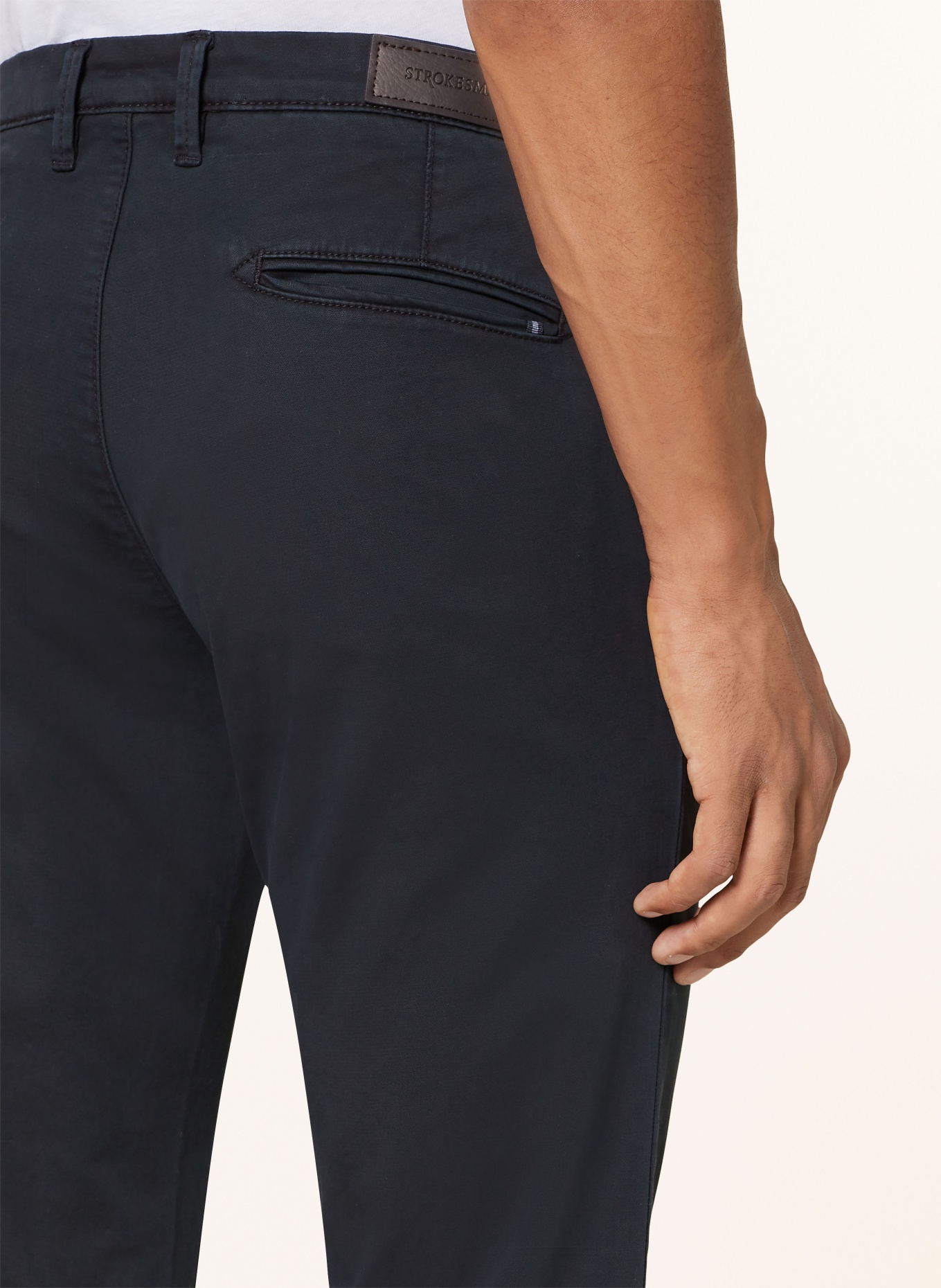 STROKESMAN'S Chinos, Color: DARK BLUE (Image 6)