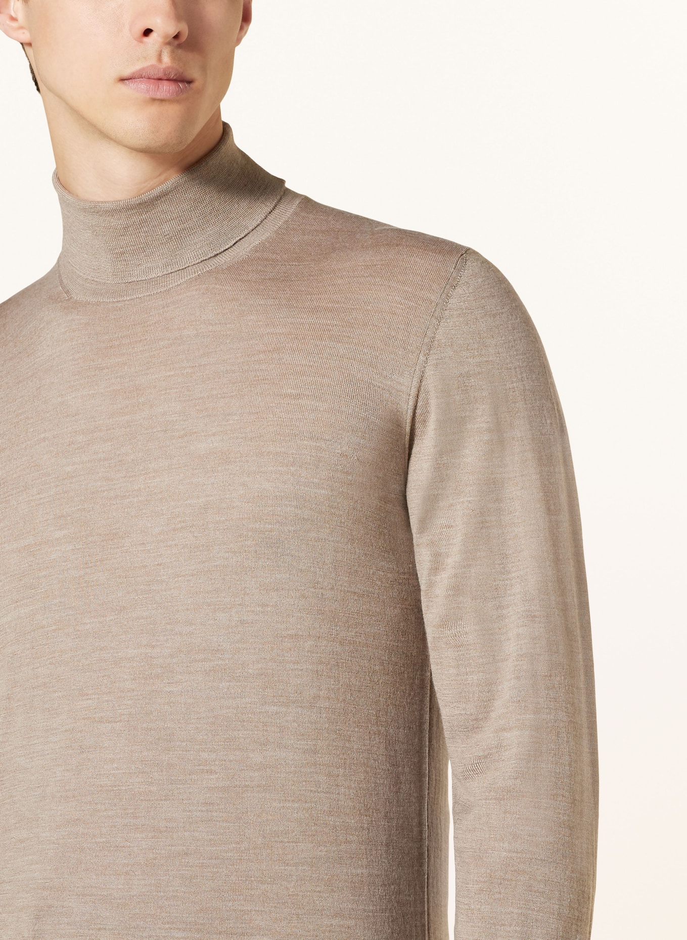 FEDELI Rollkragenpullover, Farbe: BEIGE (Bild 4)