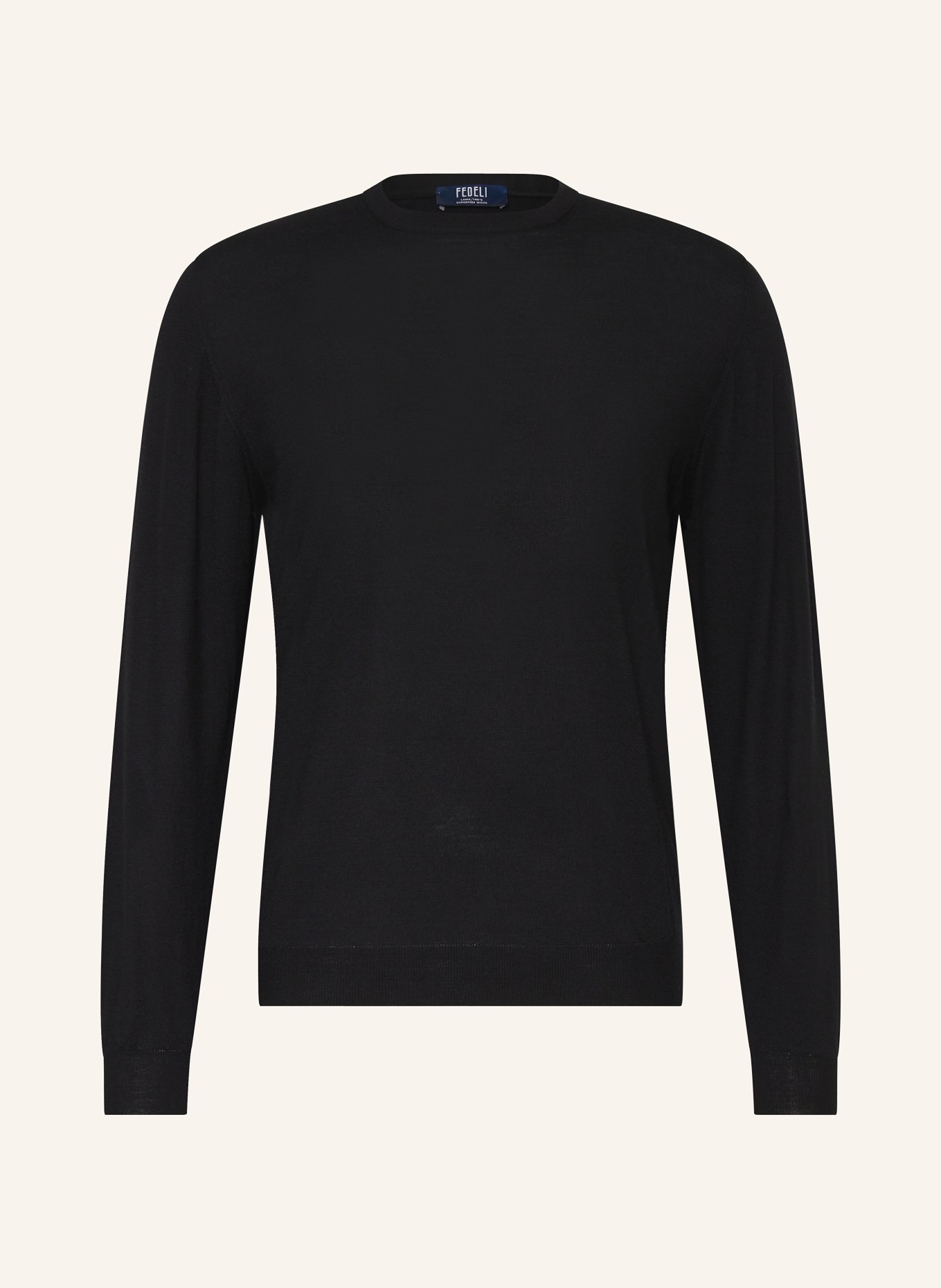 FEDELI Sweter: CZARNY