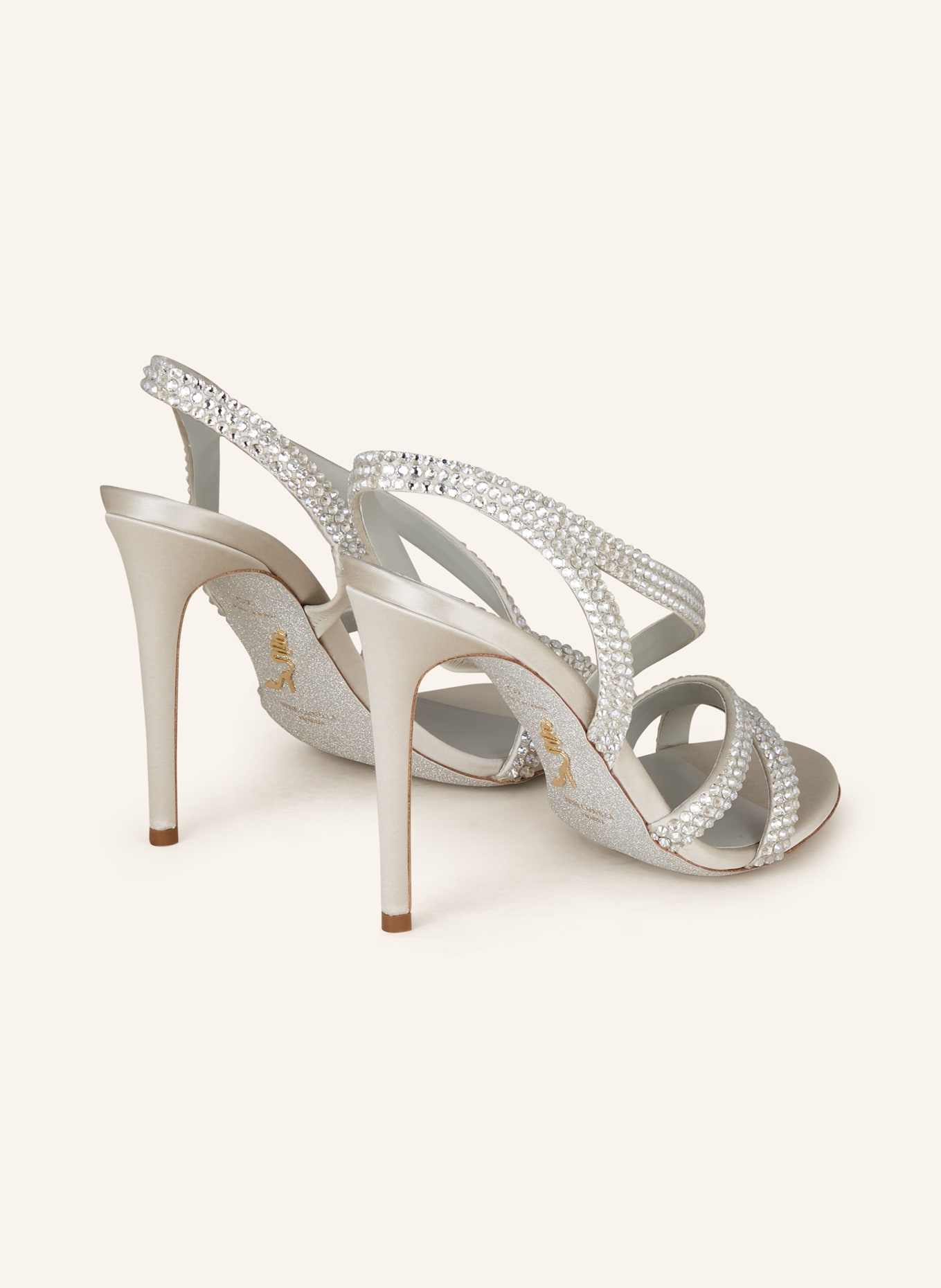 RENE CAOVILLA Sandales LISA: ARGENT