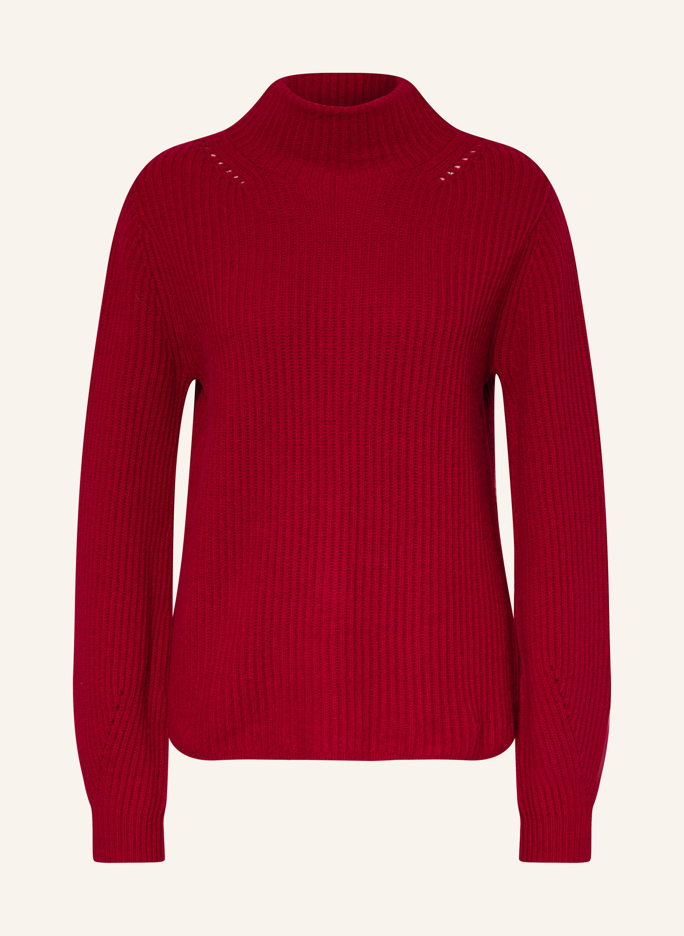 darling harbour Sweater with cashmere, Color: DUNKELROT (Image 1)