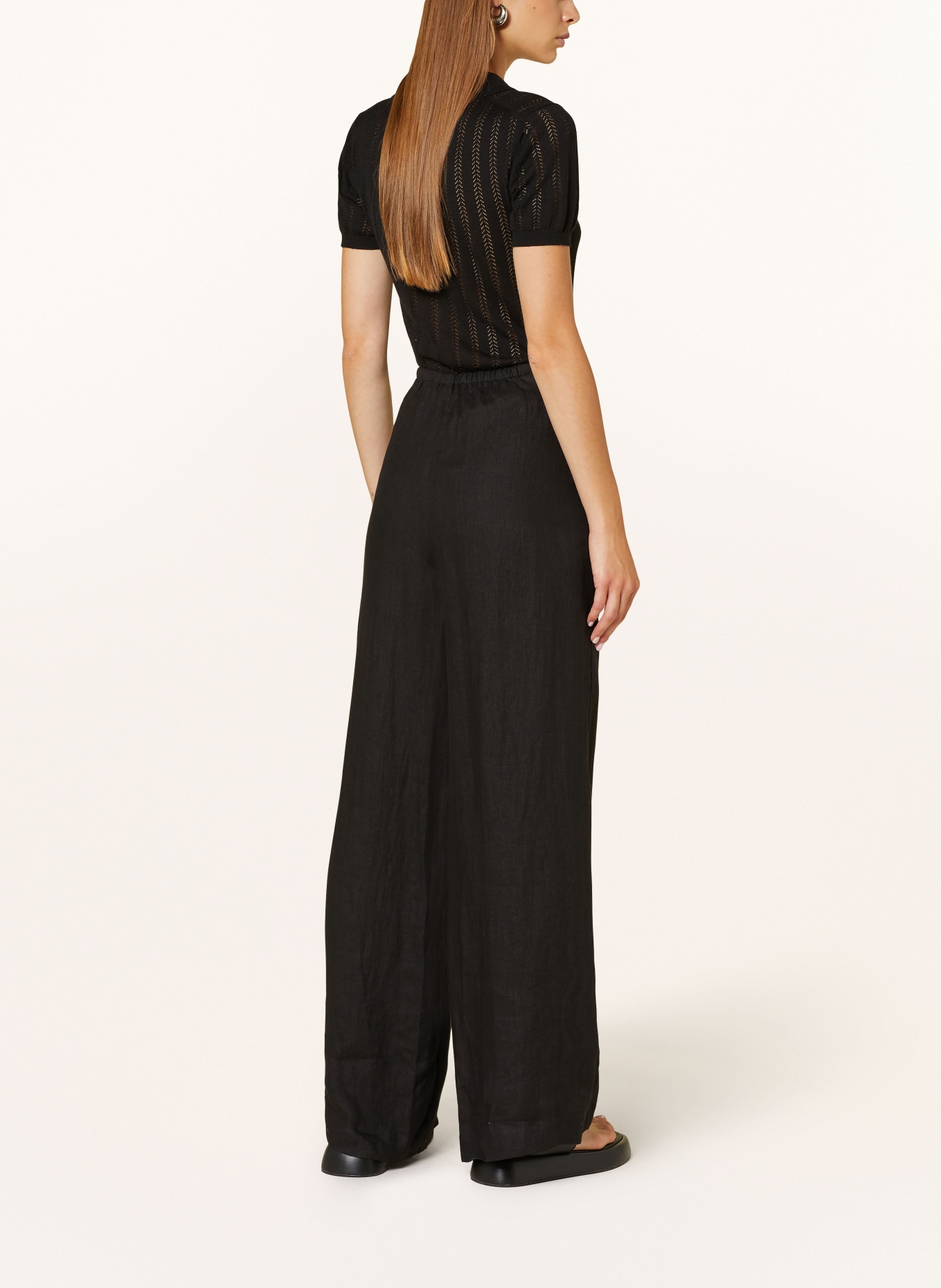 Theory Wide leg trousers, Color: BLACK (Image 3)