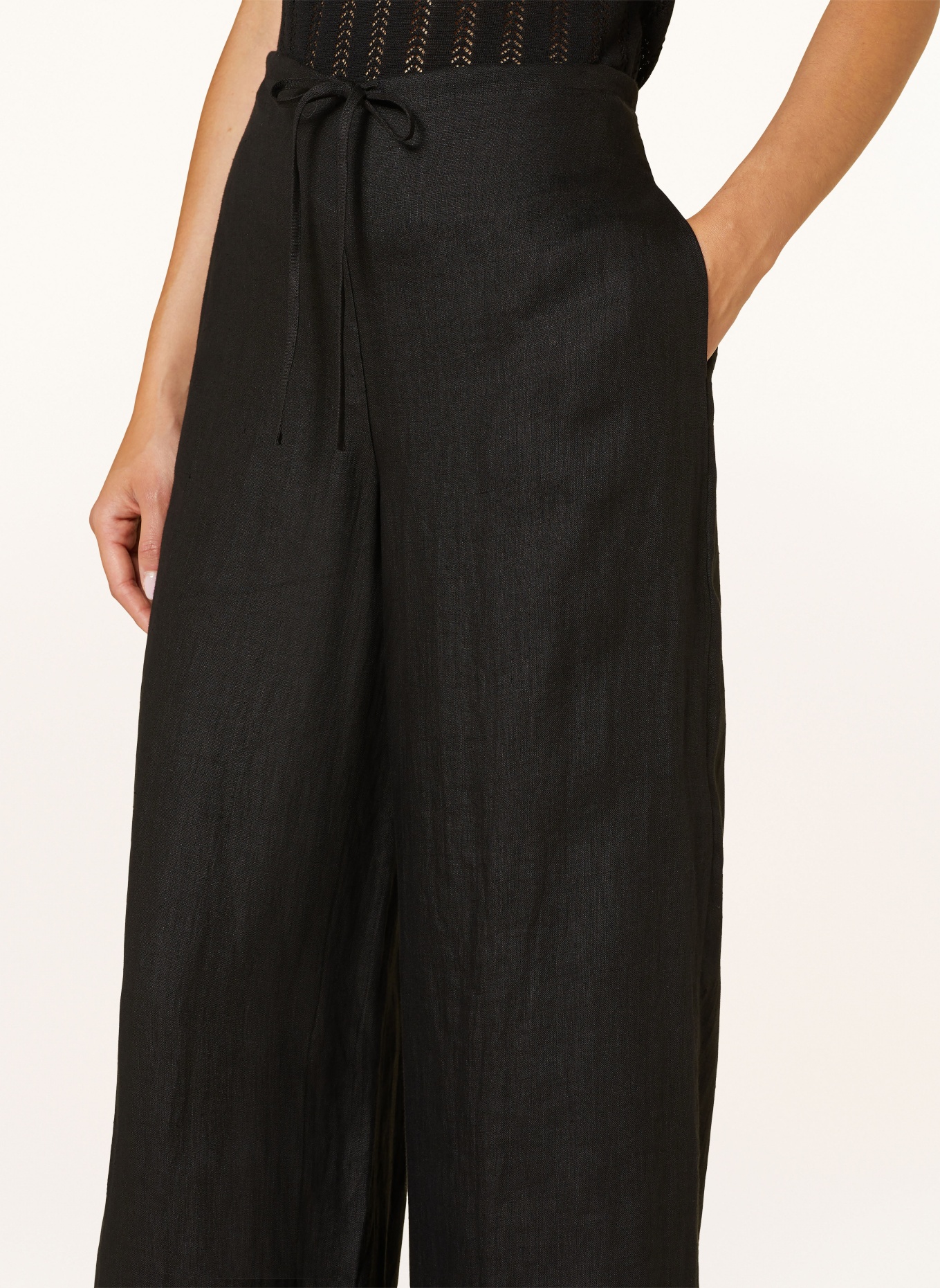 Theory Wide leg trousers, Color: BLACK (Image 5)