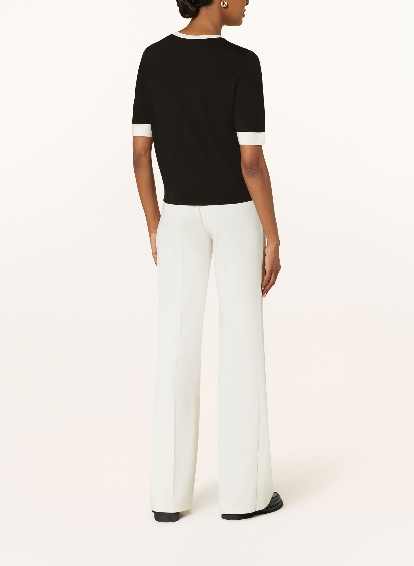 Theory Cardigan: BLACK / WHITE