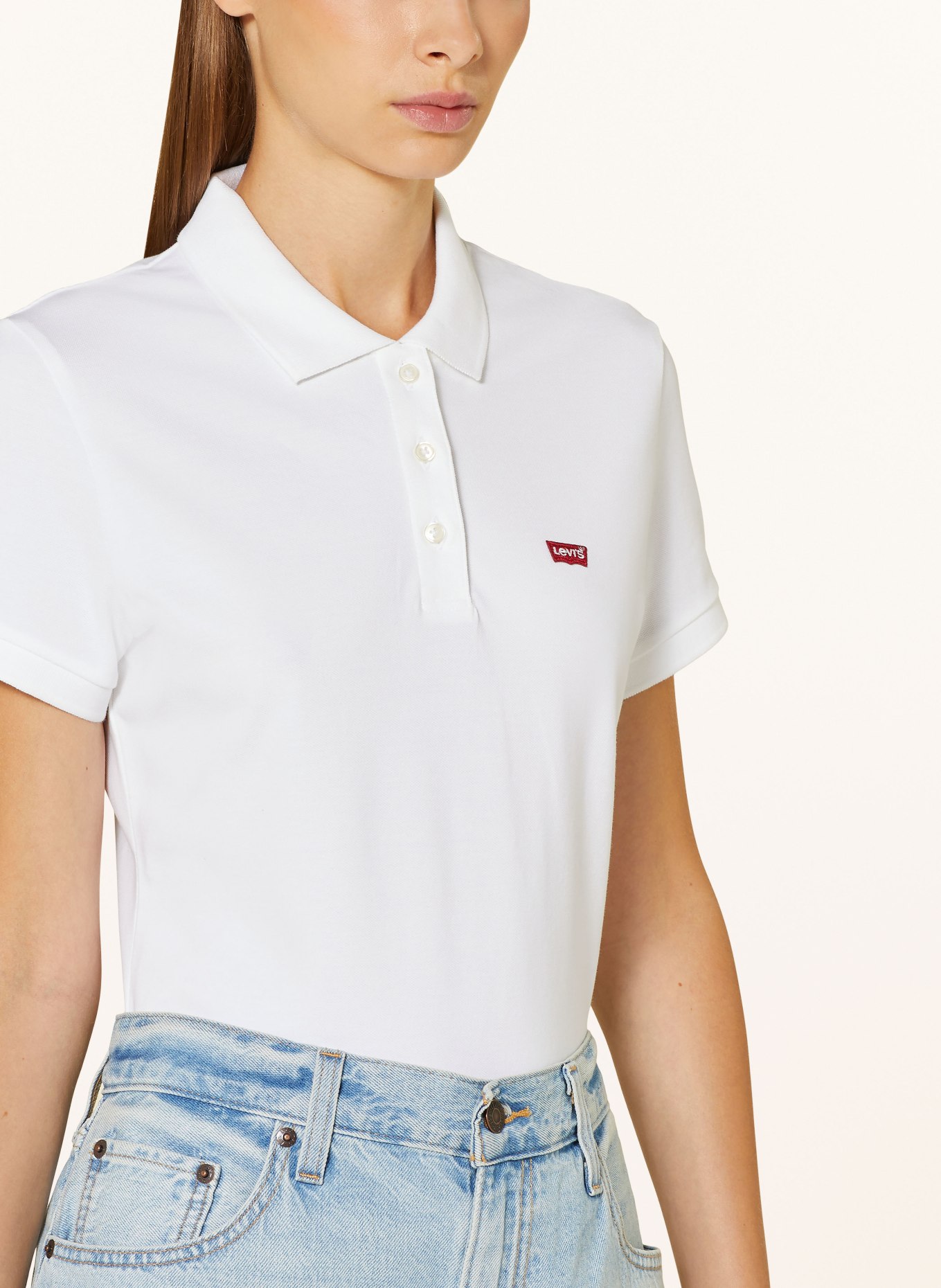 Levi's® Piqué polo shirt, Color: WHITE (Image 4)