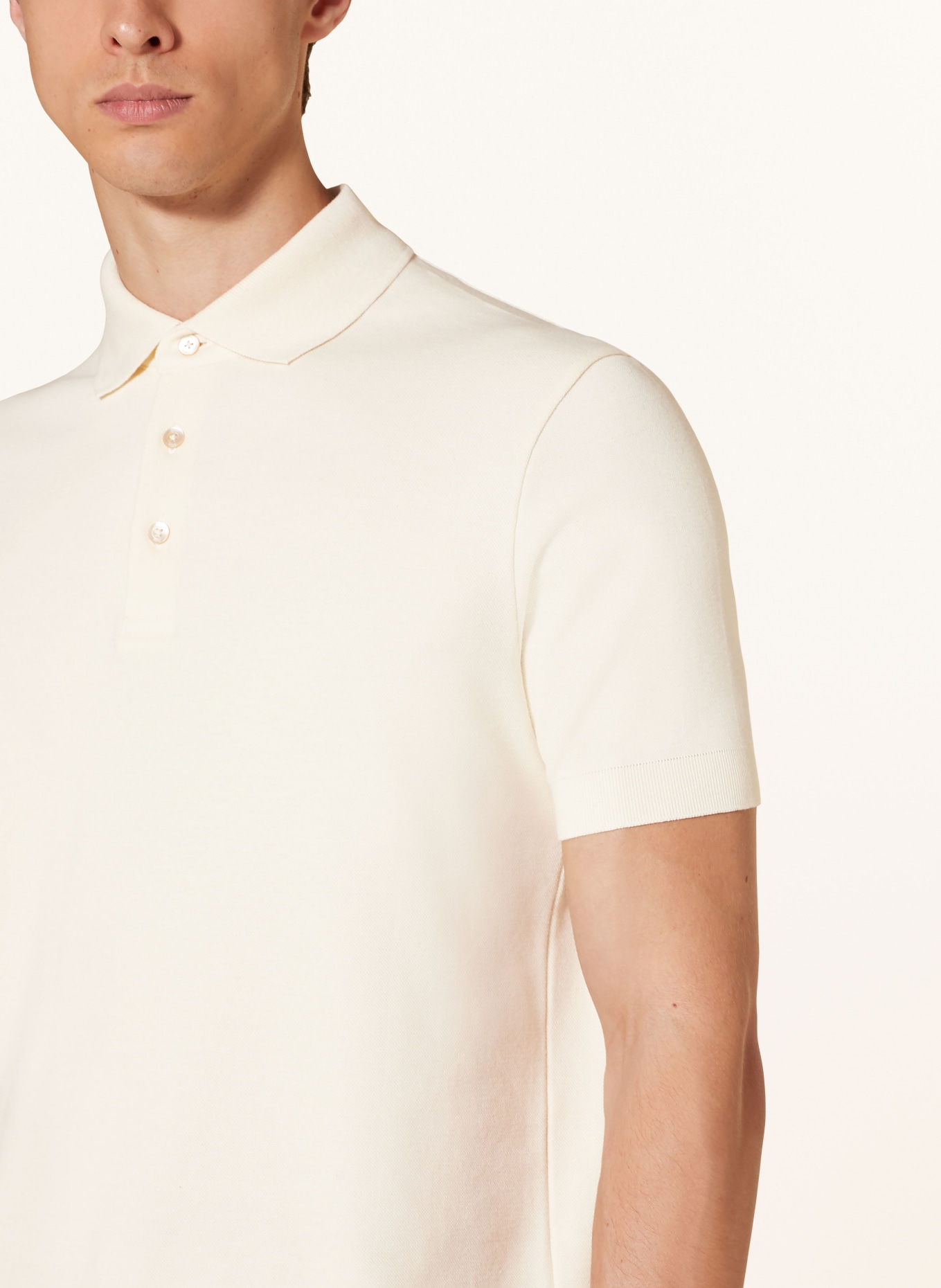 HERNO Piqué polo shirt, Color: ECRU (Image 4)