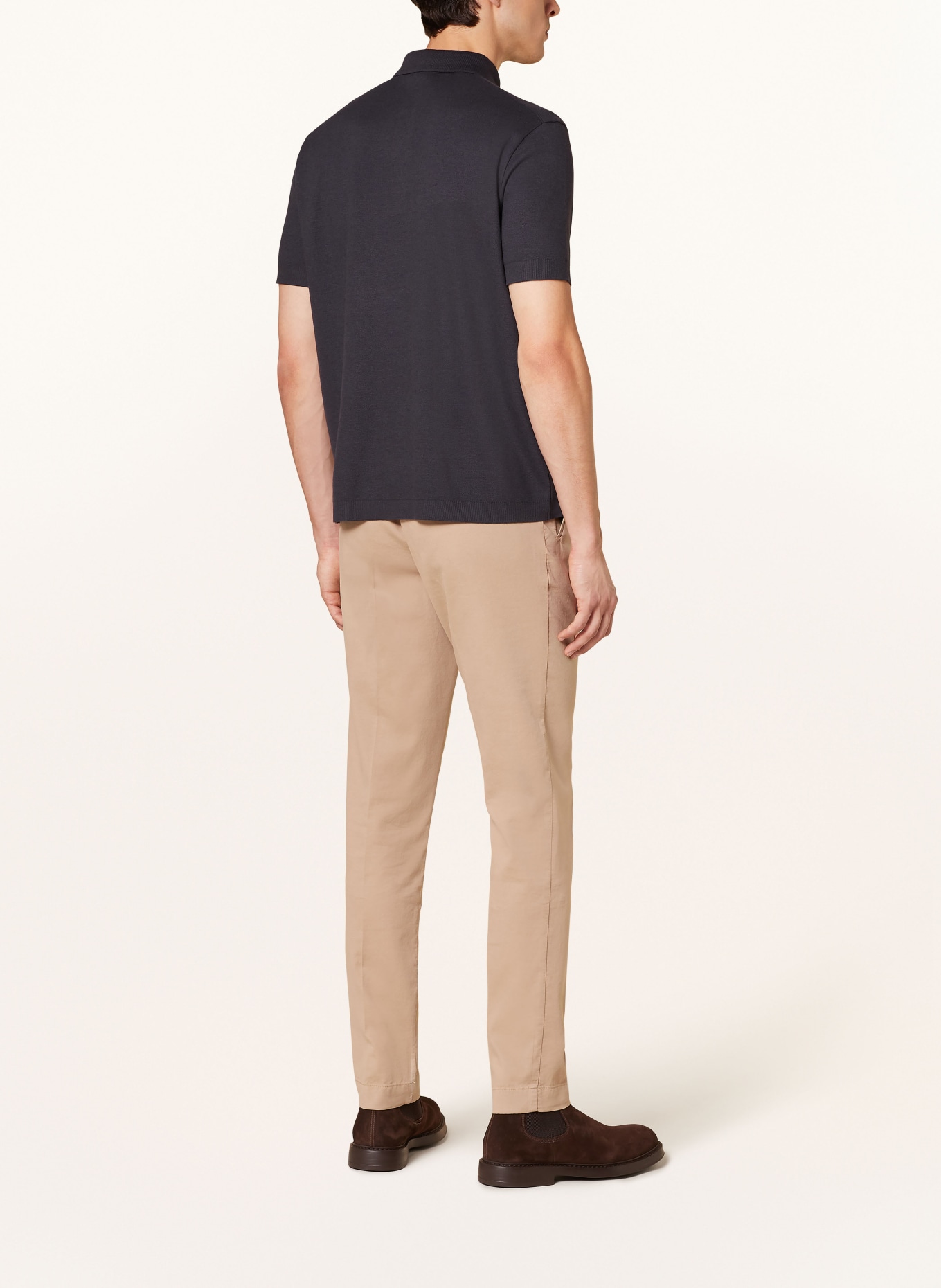 HERNO Piqué polo shirt, Color: DARK BLUE (Image 3)